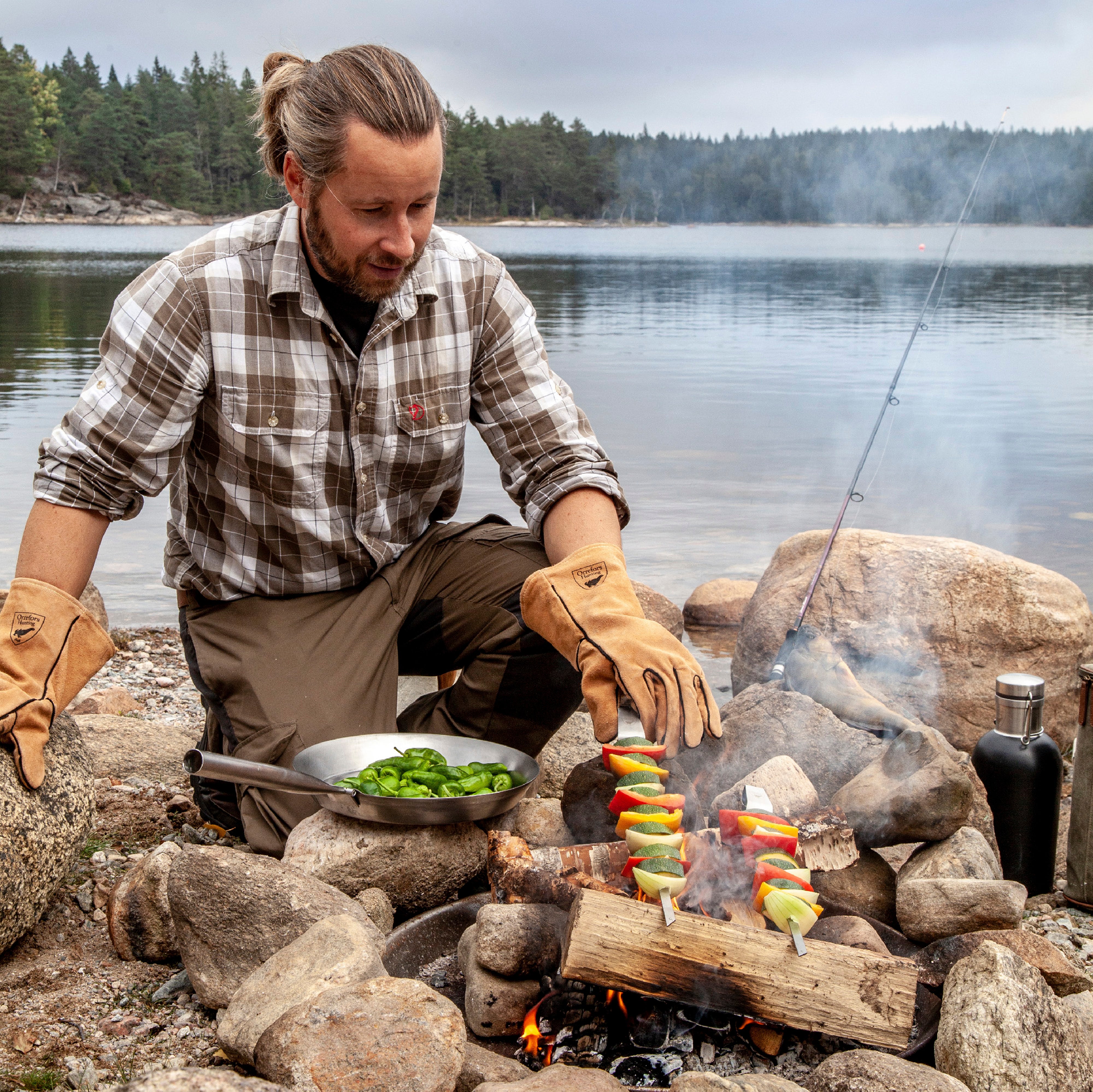 Orrefors Hunting BBQ-Handschuhset aus Leder