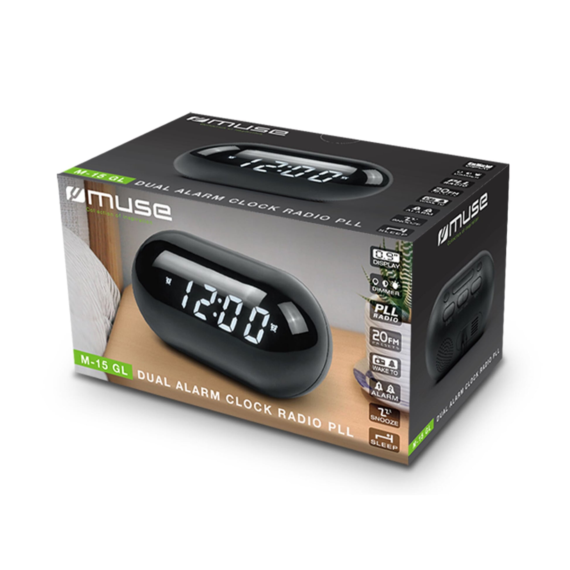 M-15 | Muse Dual Alarm Clockradio