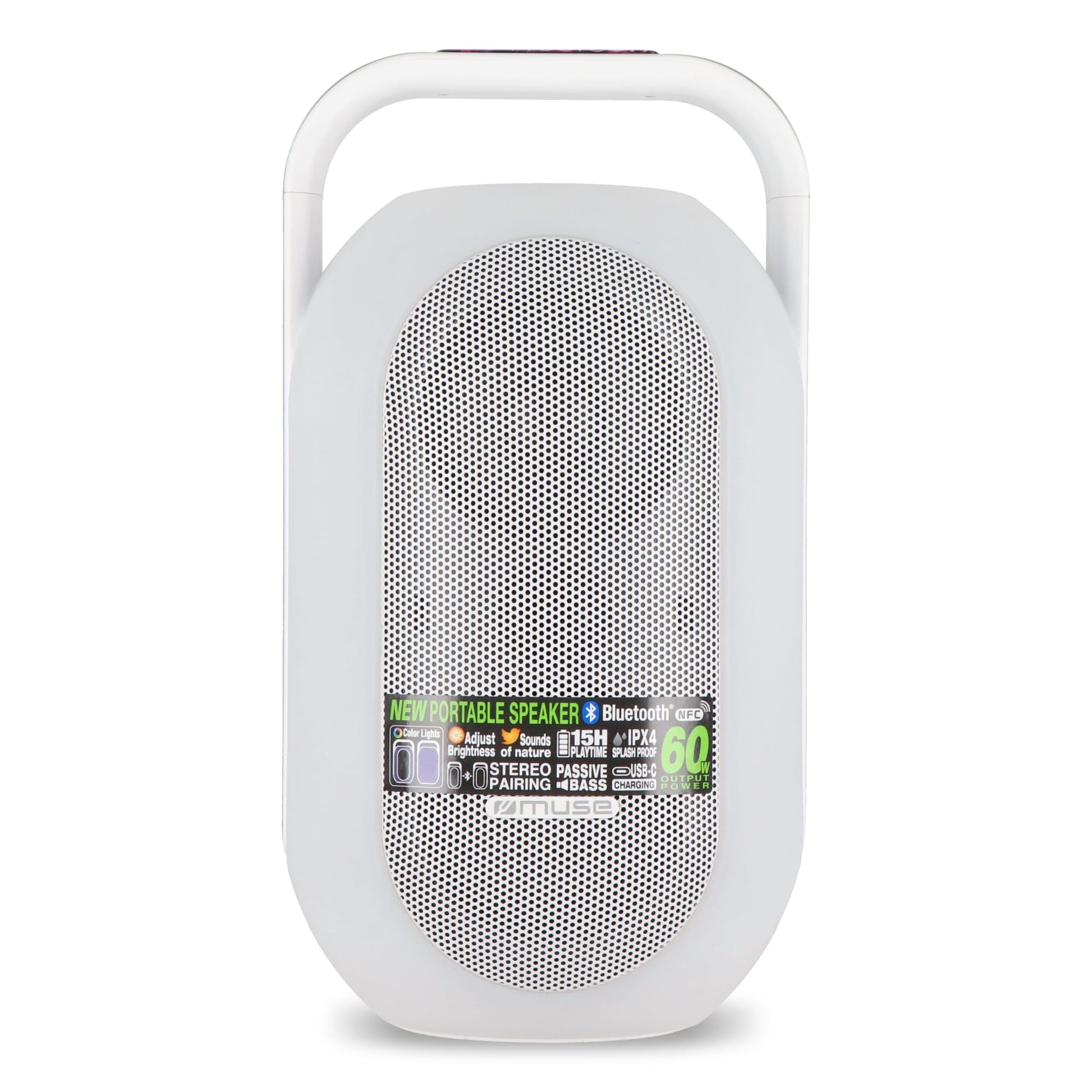 ML-625| Muse Ambient Light Bluetooth-Lautsprecher für den Innen-und Außenbereich