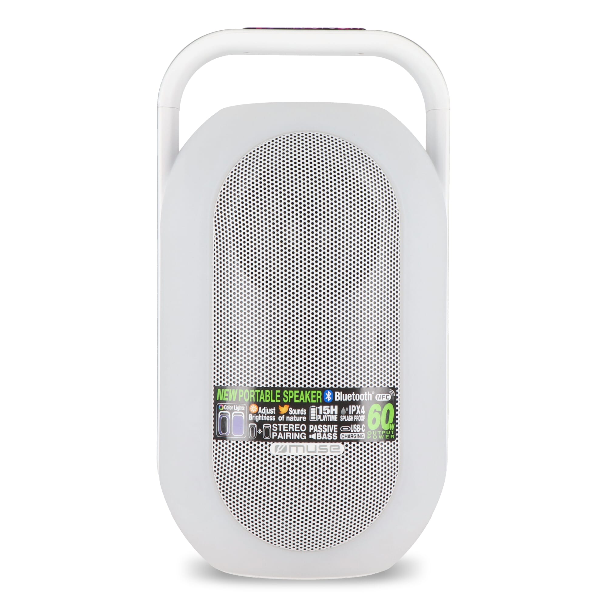 ML-625| Muse Ambient Light Bluetooth-Lautsprecher für den Innen-und Außenbereich