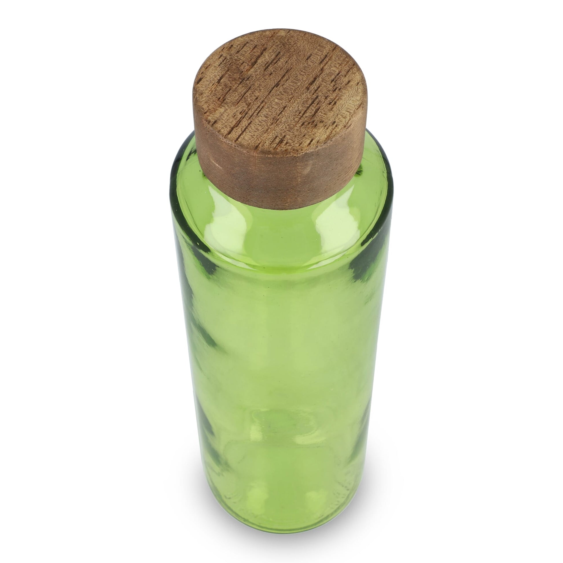 InSideOut Recycelte Glaswasserflasche ReuuZ mit Holzverschluss 650 ml