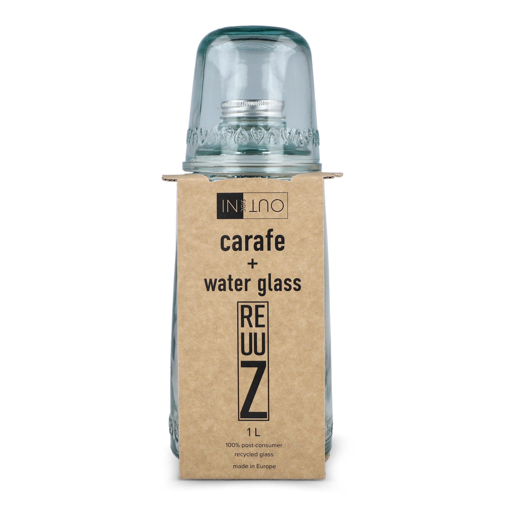 InSideOut Recyceltes Glas-Getränkeset ReuuZ 1 l