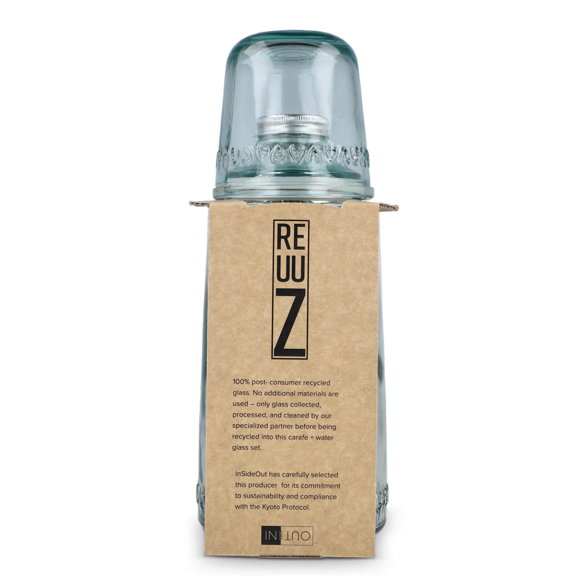 InSideOut Recyceltes Glas-Getränkeset ReuuZ 1 l