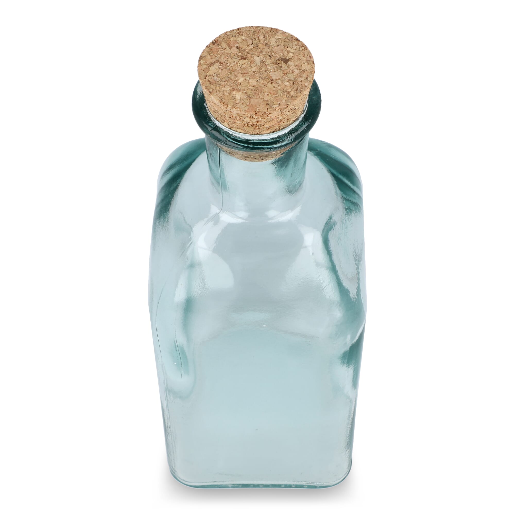 InSideOut Square Recycelte Glaswasserflasche ReuuZ mit Korkverschluss 500ml