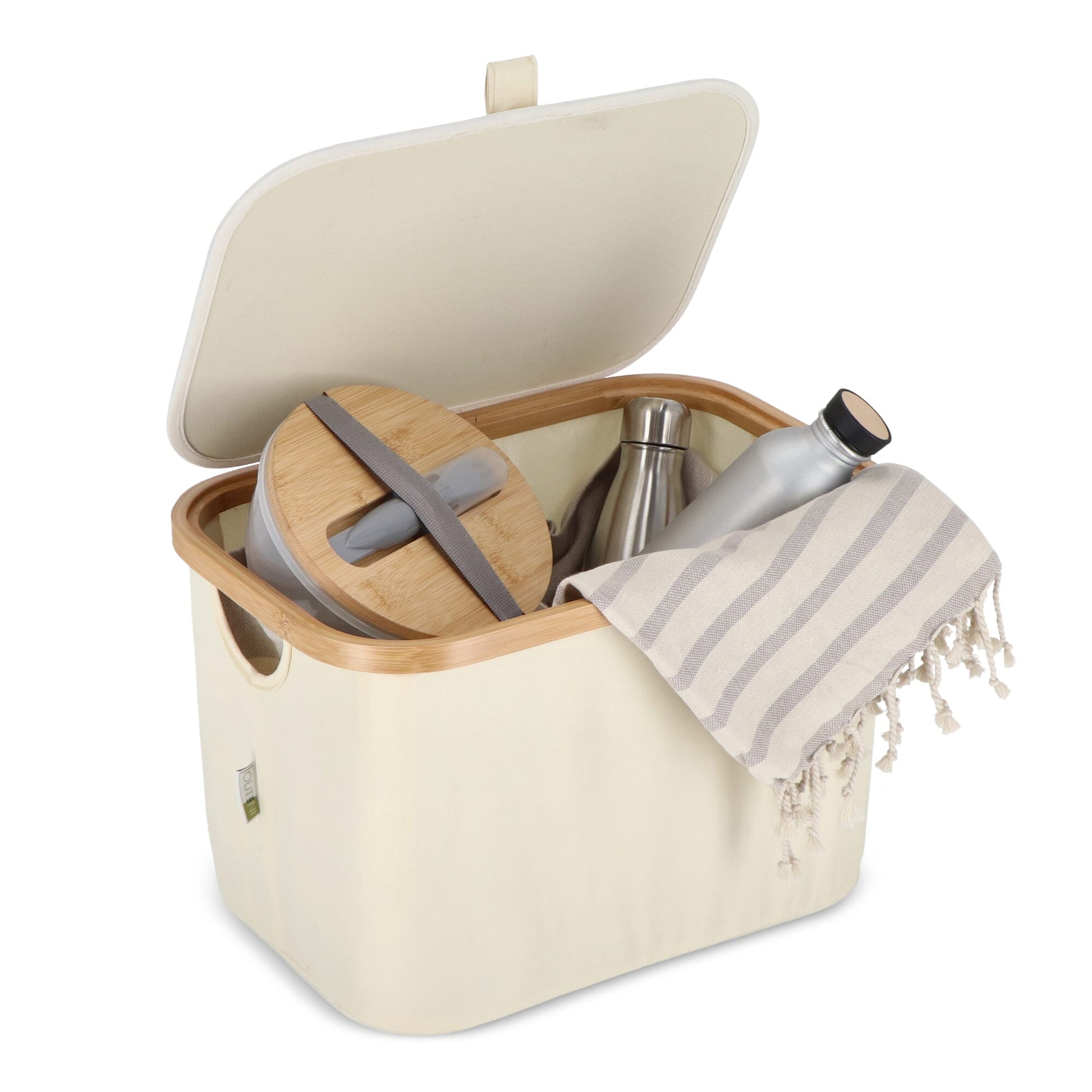 InSideOut faltbarer Korb mit Deckel Sogne 38 x 26 x 25cm rPET