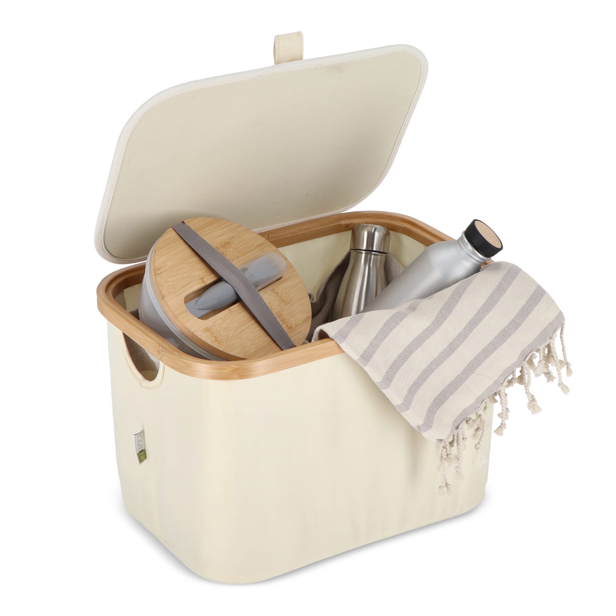 InSideOut faltbarer Korb mit Deckel Sogne 38 x 26 x 25cm rPET