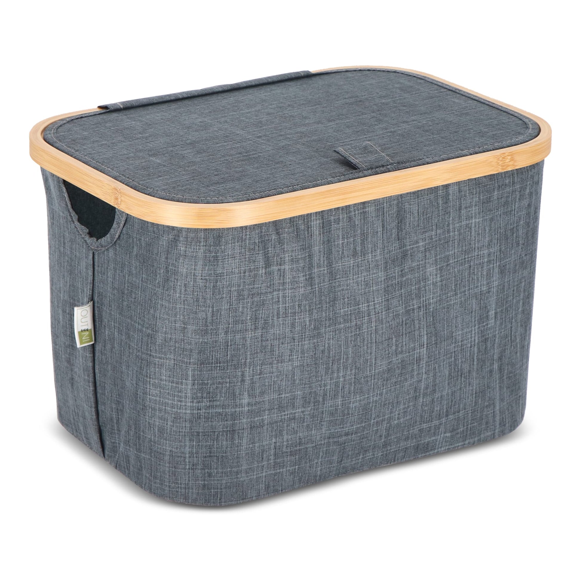InSideOut faltbarer Korb mit Deckel Sogne 38 x 26 x 25cm rPET