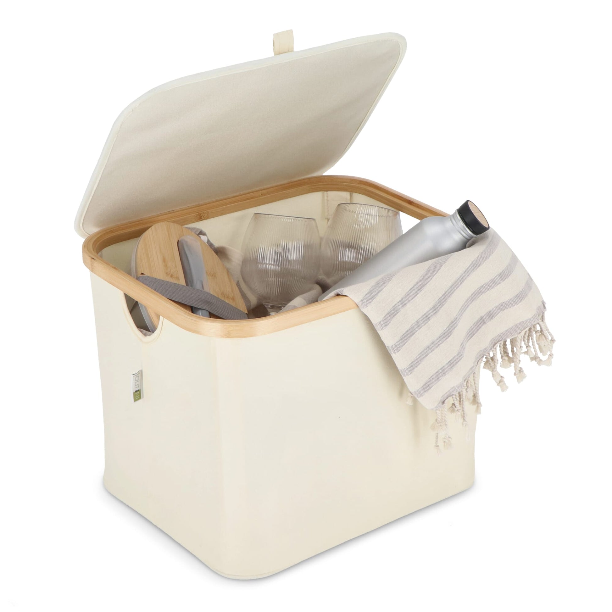 InSideOut faltbarer Korb mit Deckel Sogne 40,5 x 33 x 30cm rPET