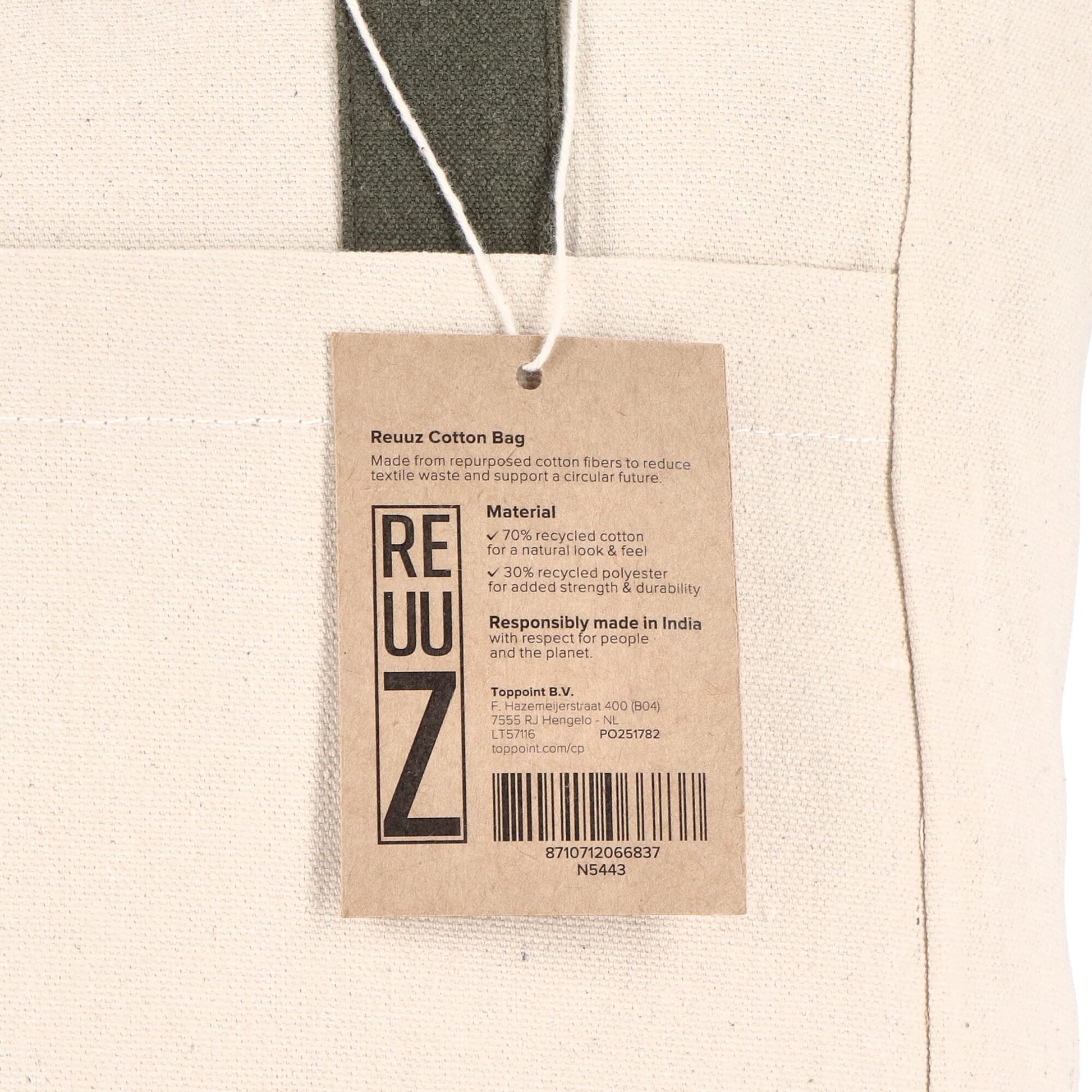 InSideOut Reuuz Canvas Tragetasche 33 x 42 x 10 cm