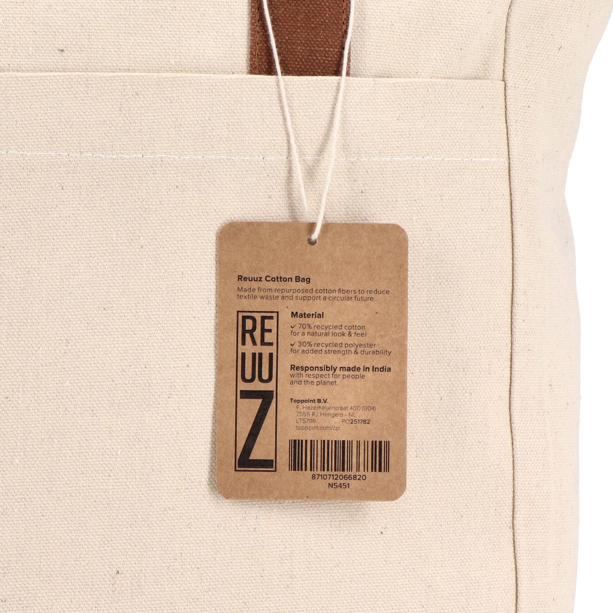InSideOut Reuuz Canvas Tragetasche 33 x 42 x 10 cm
