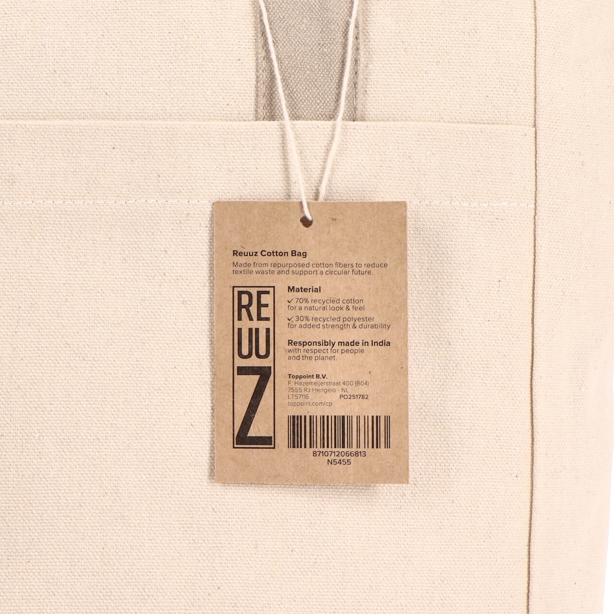 InSideOut Reuuz Canvas Tragetasche 33 x 42 x 10 cm