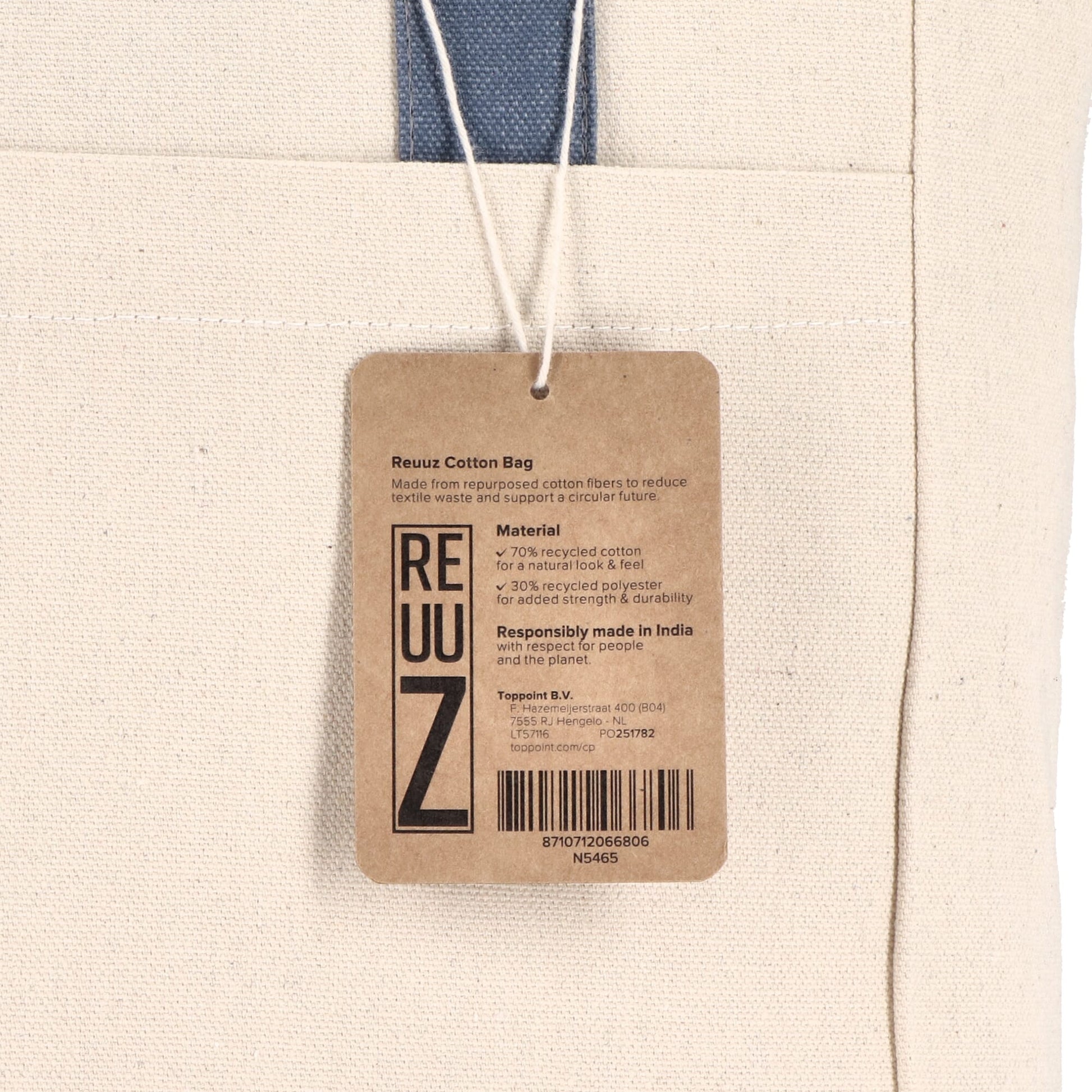 InSideOut Reuuz Canvas Tragetasche 33 x 42 x 10 cm