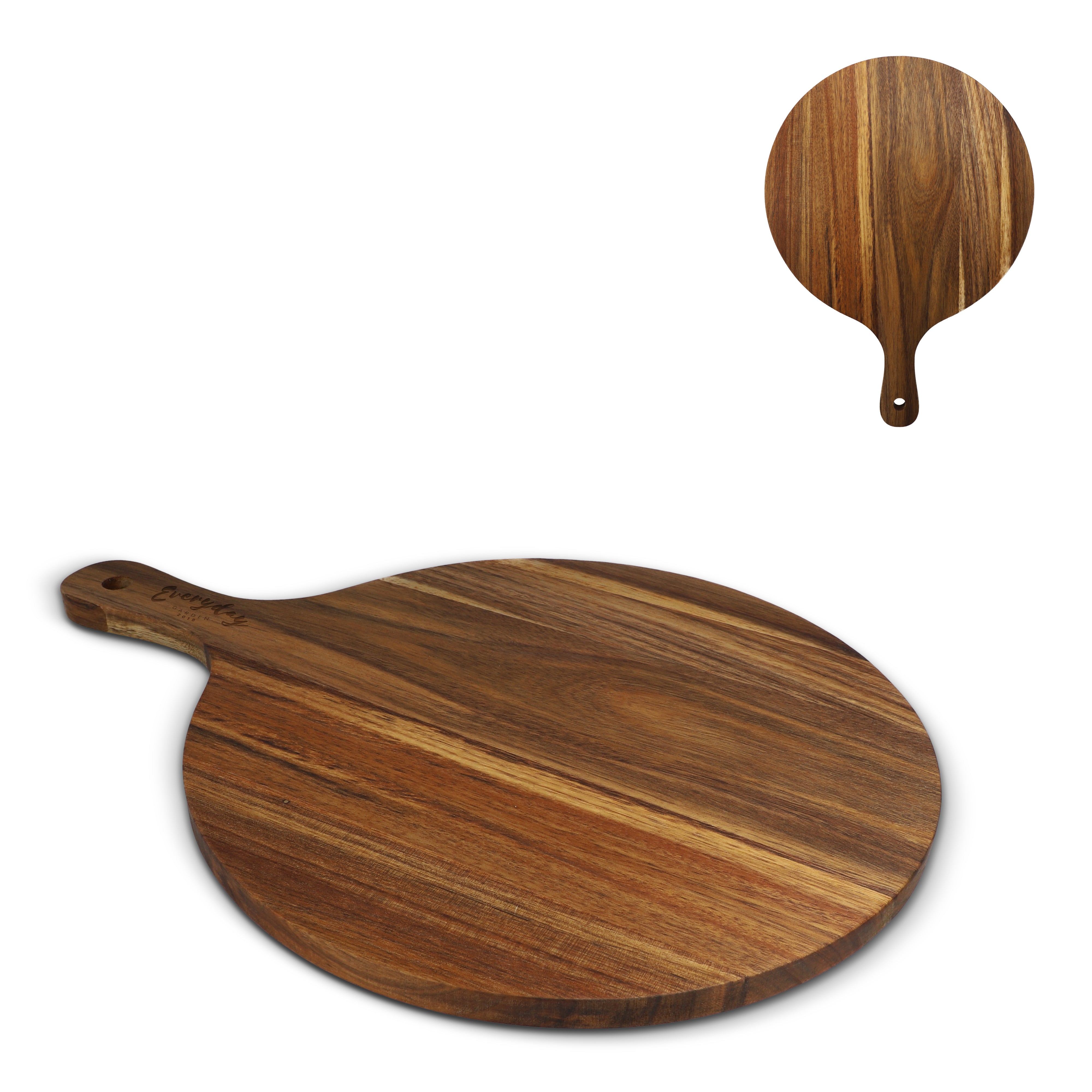 Runde Servierplatte aus Akazienholz 31,5 cm
