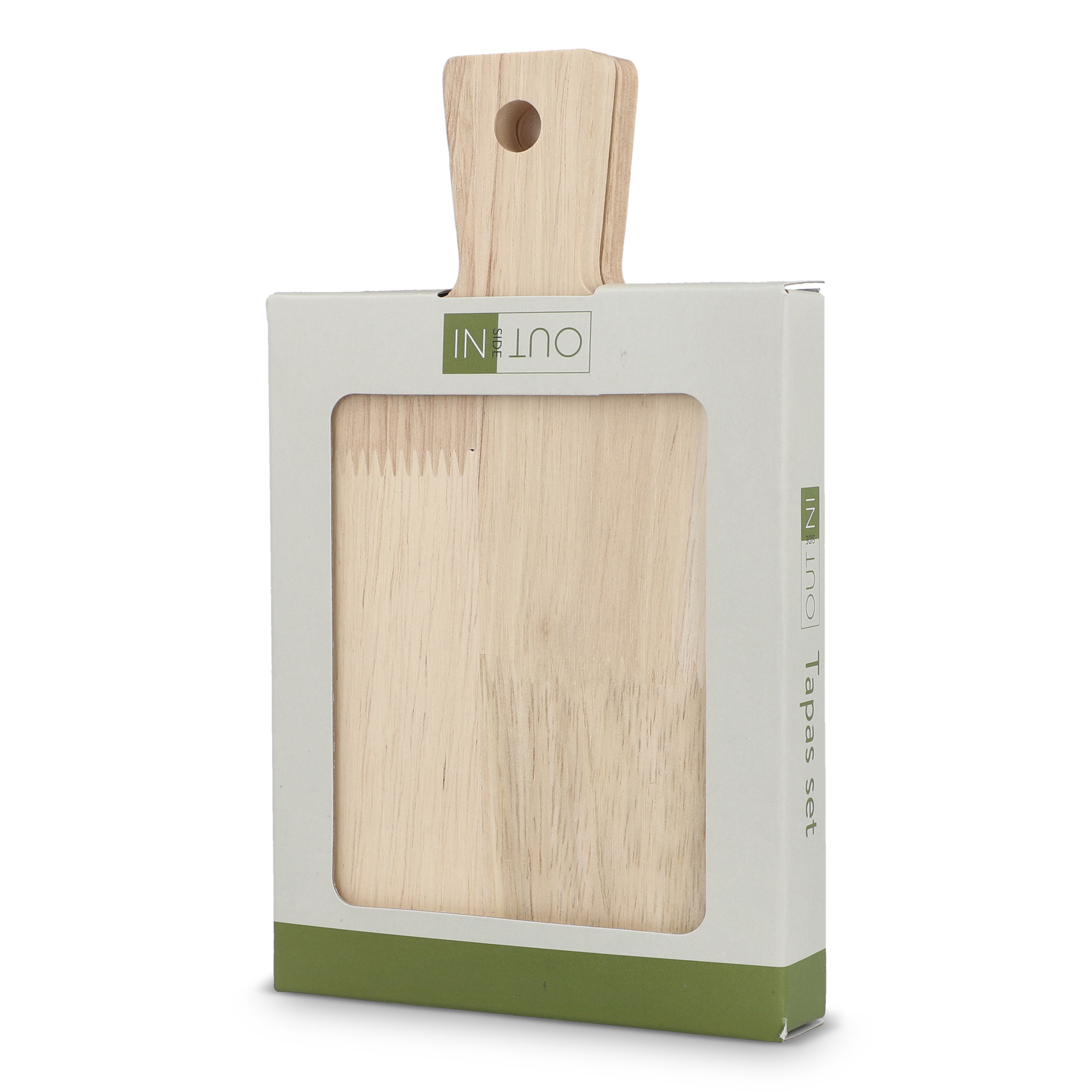 Tapas-Servierbretter aus Holz im 2er-Set