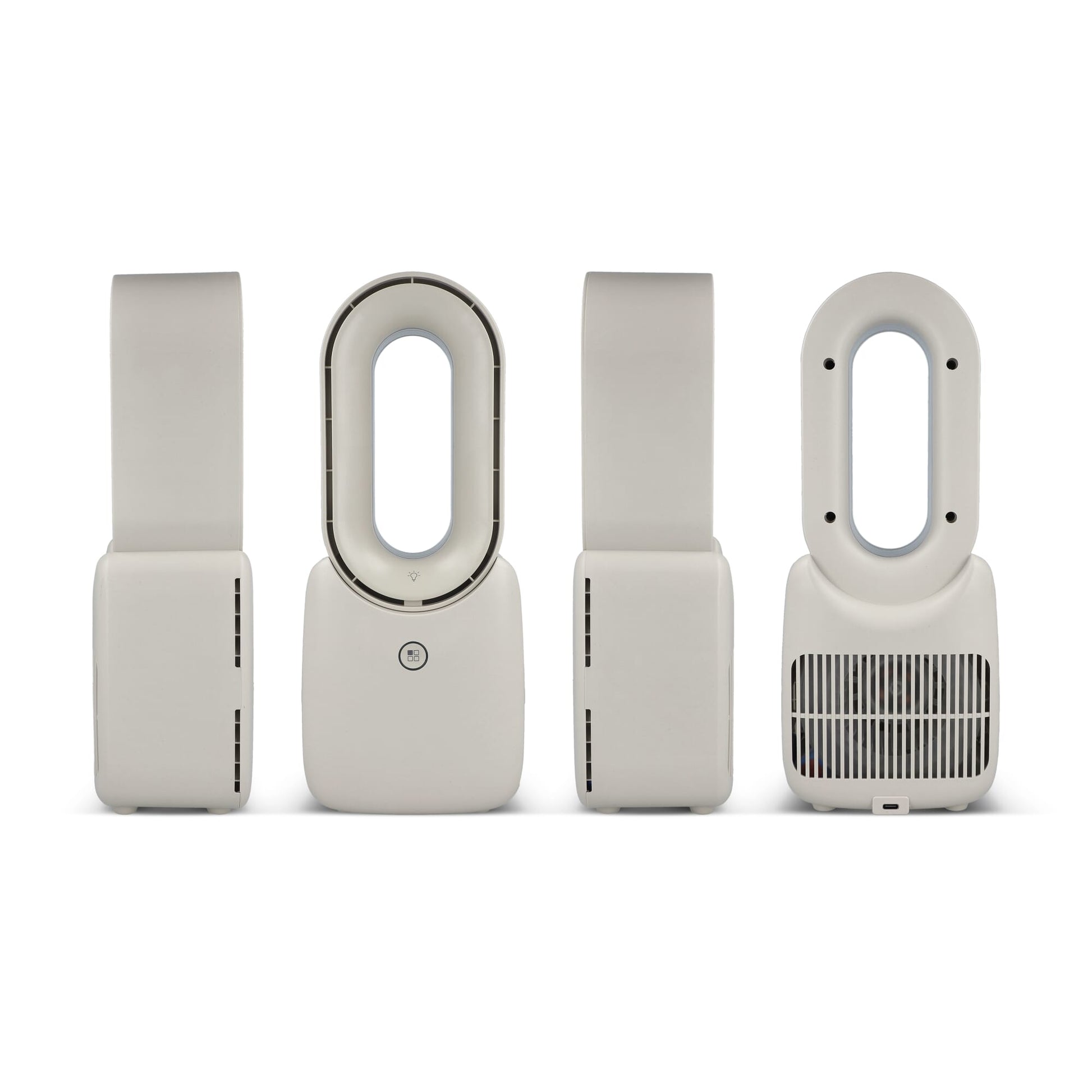 inSideOut Brislux – Rotorloser Softwind-Ventilator mit LED-Licht