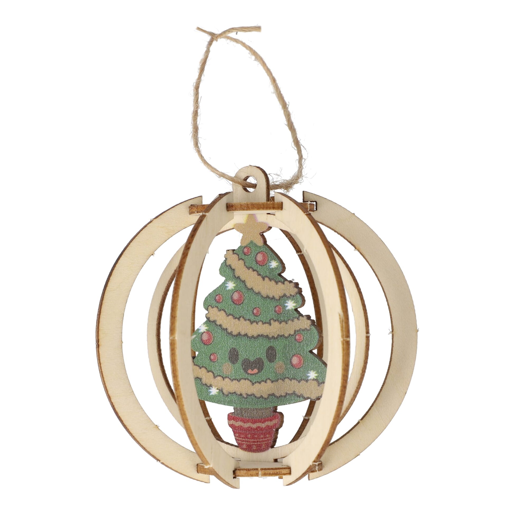 InSideOut Weihnachtsschmuck aus Holz 3er-Set