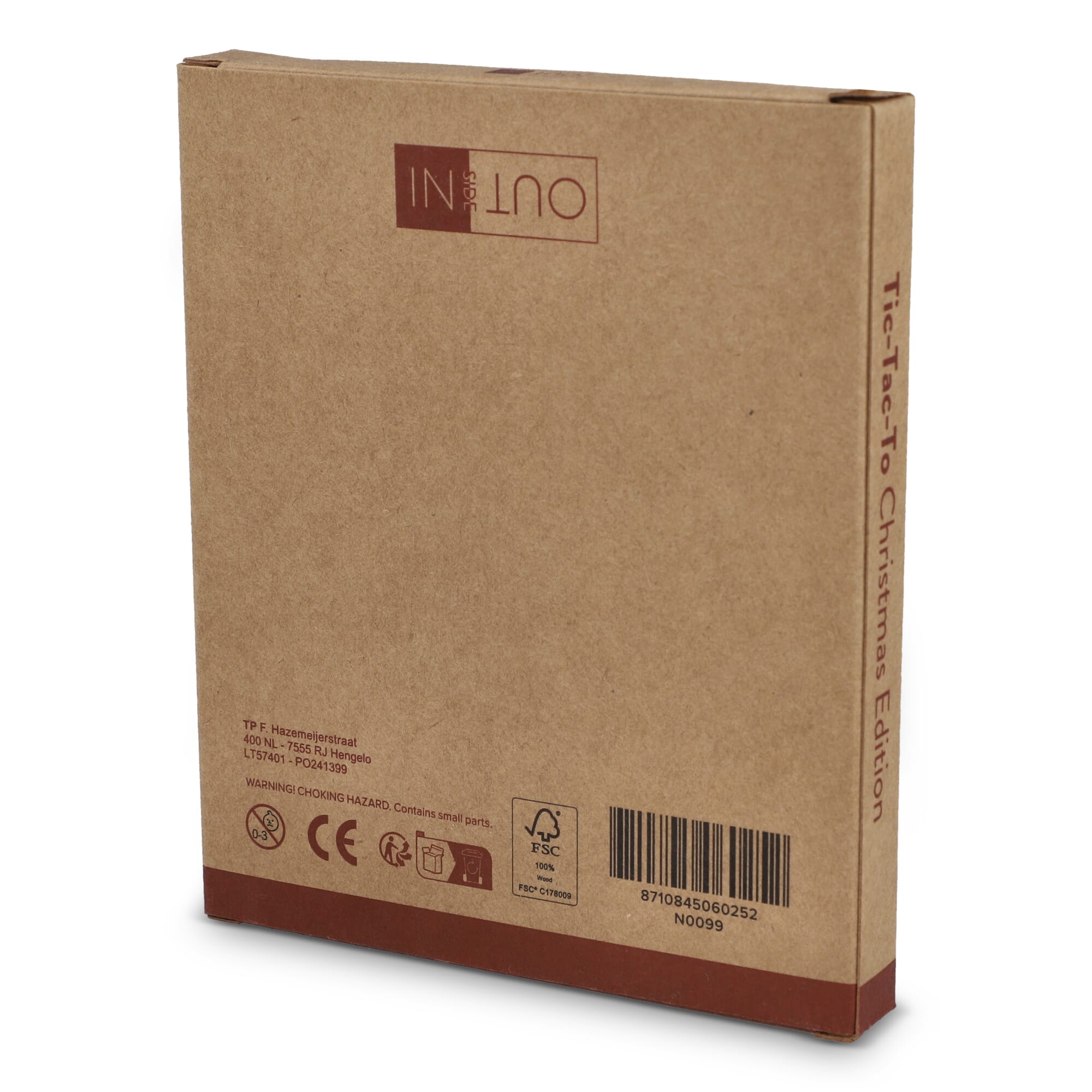 InSideOut Weihnachts-Tic-Tac-Toe aus Holz