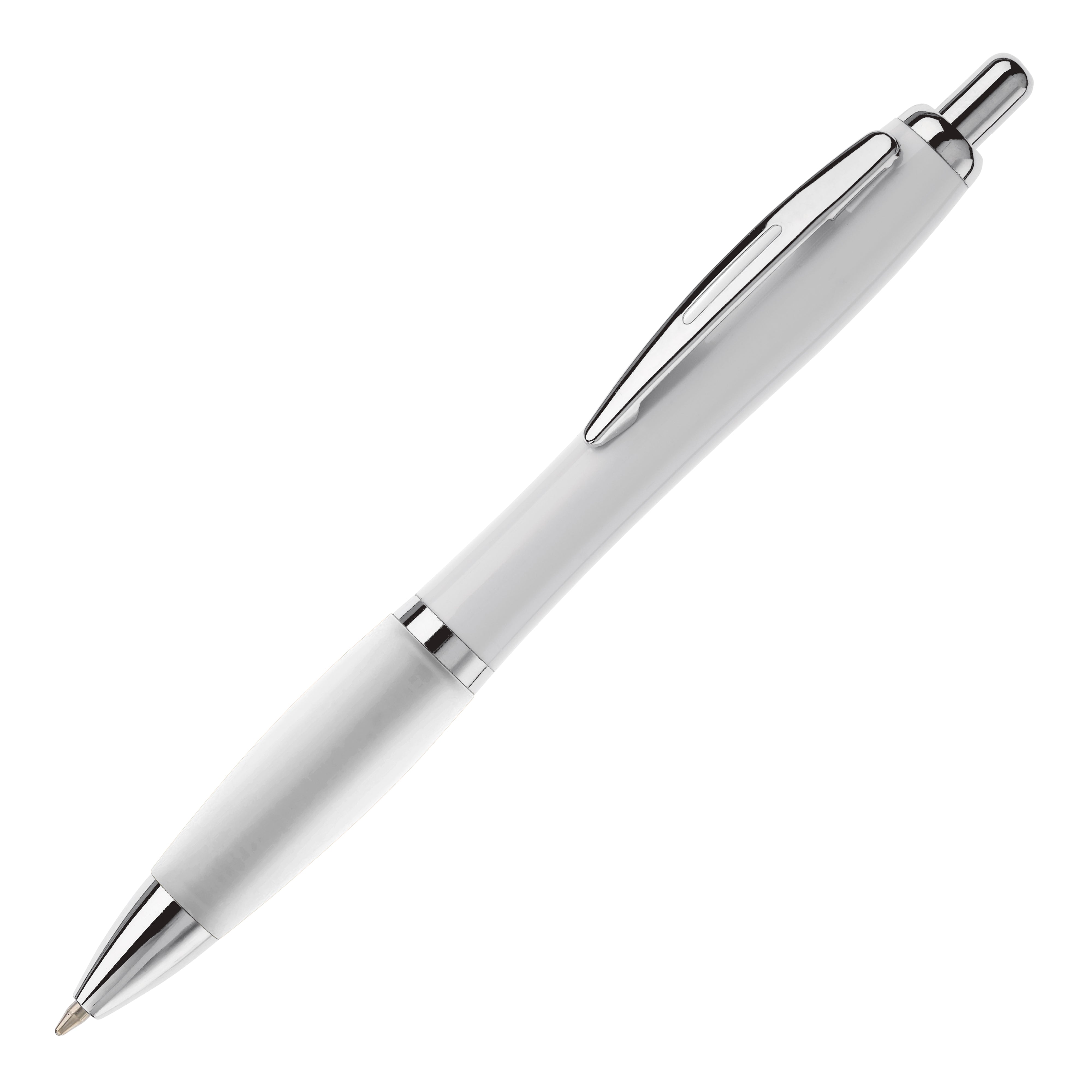 Kugelschreiber HAWAÏ Weiß mit Metallclip