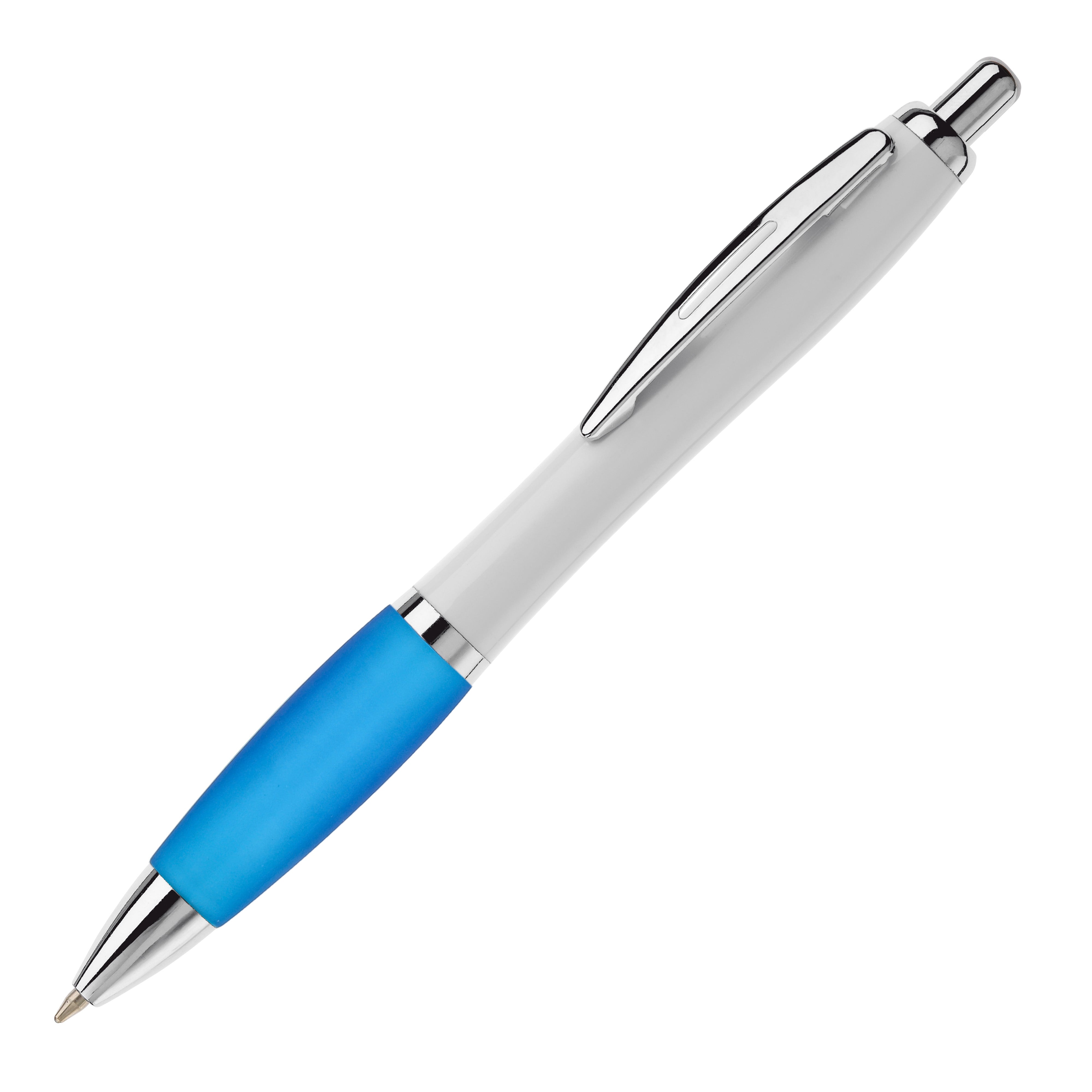 Kugelschreiber HAWAÏ Weiß mit Metallclip