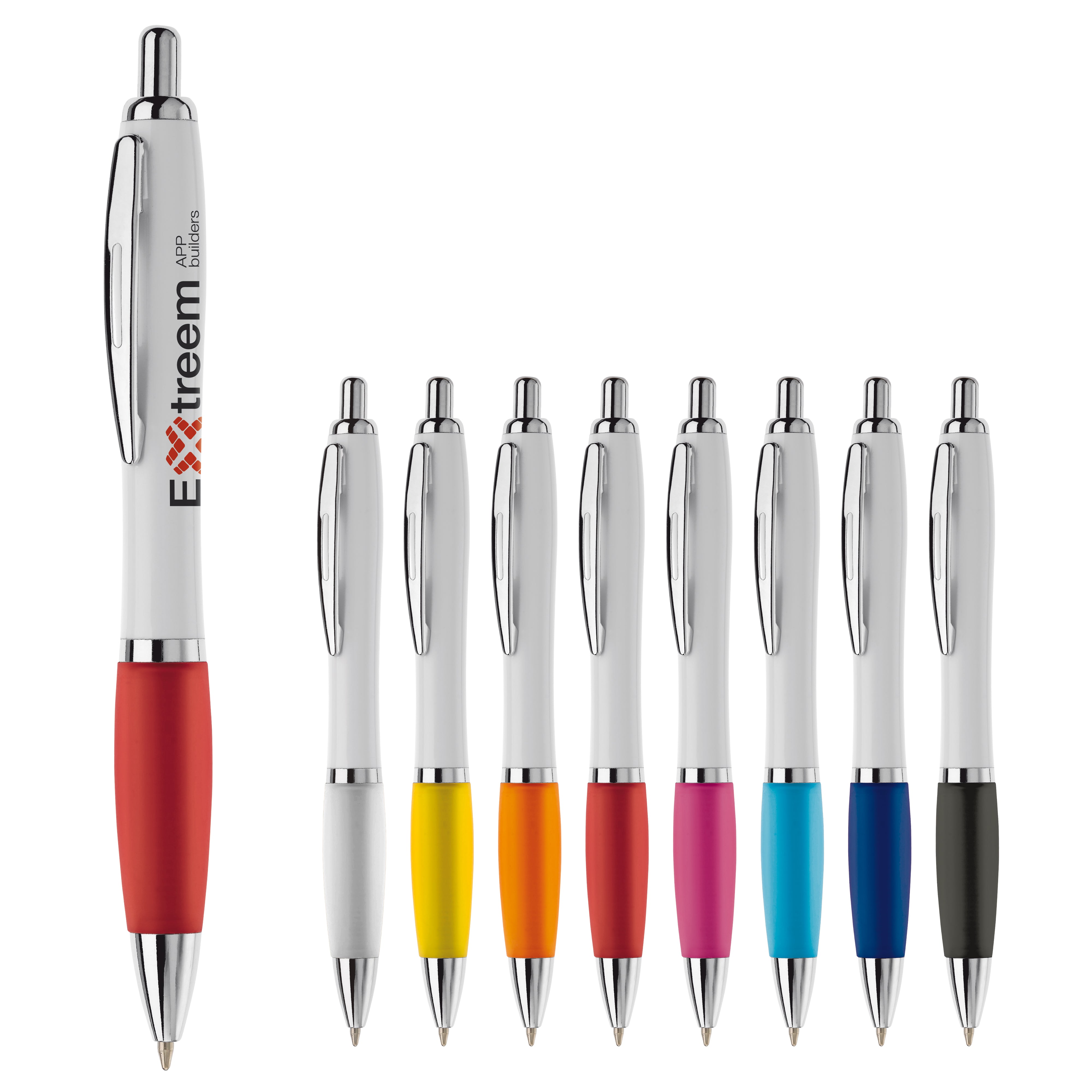 Kugelschreiber HAWAÏ Weiß mit Metallclip