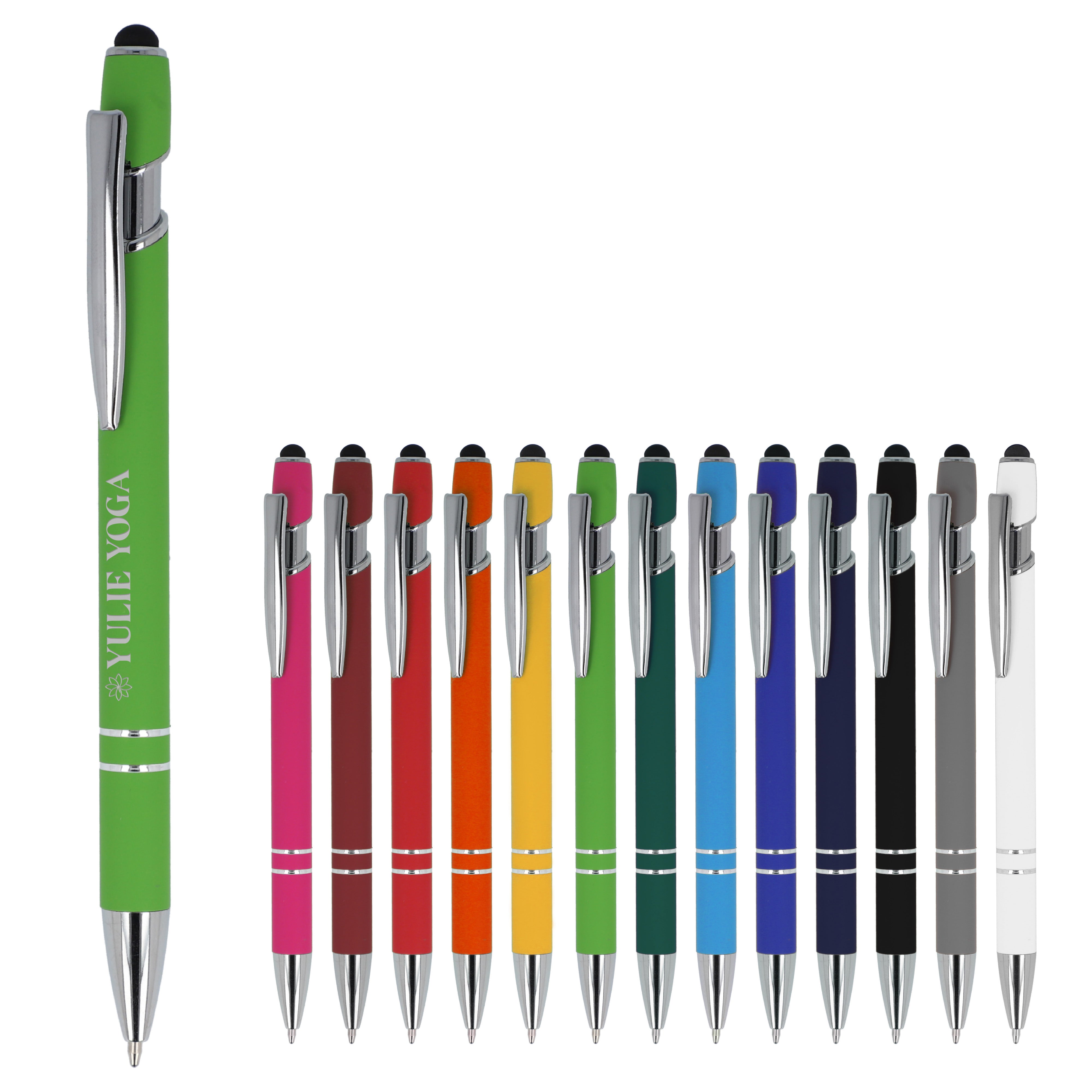 PARIS Soft Touch Kugelschreiber aus recyceltem Aluminium
