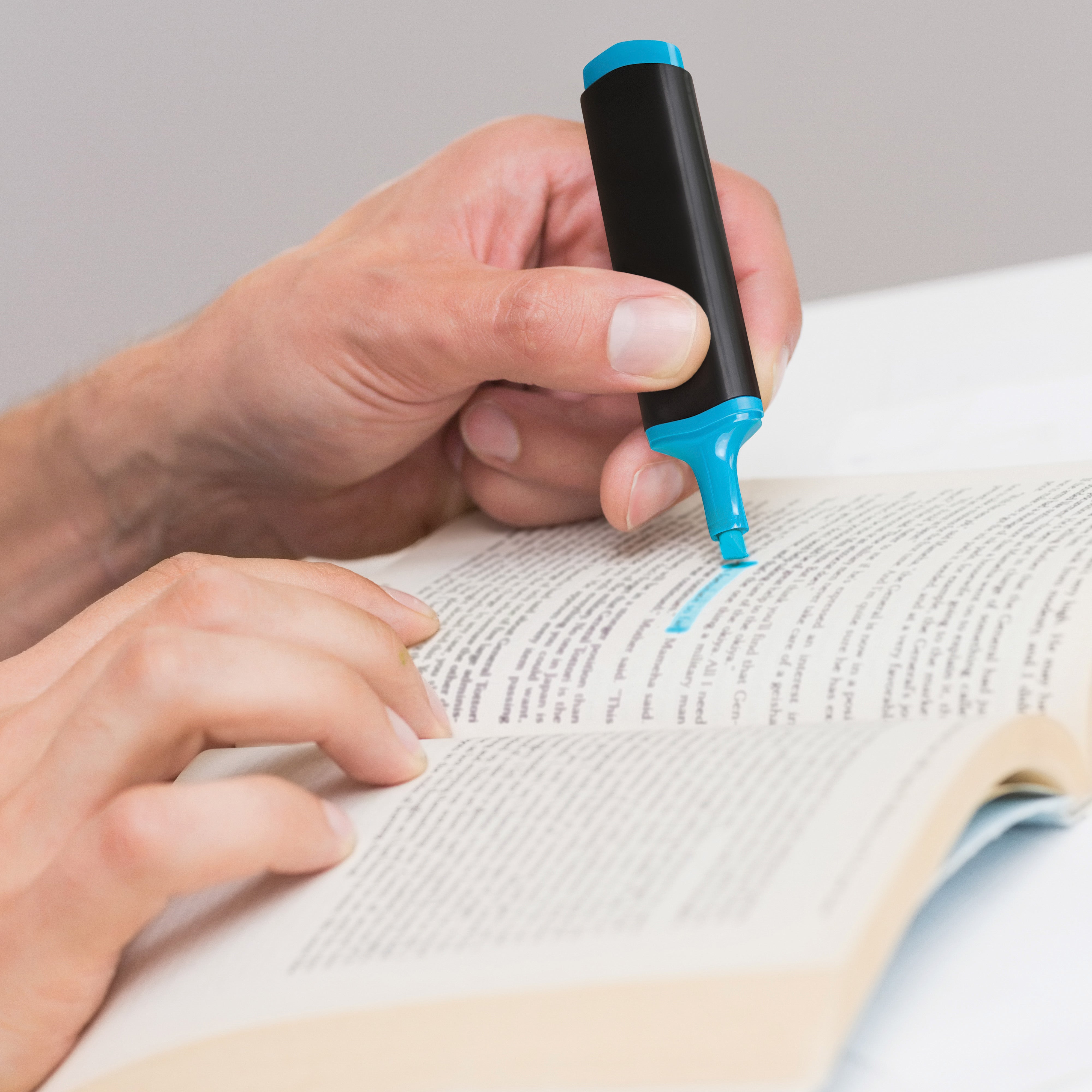 Textmarker BASIC mit großer Druckfläche