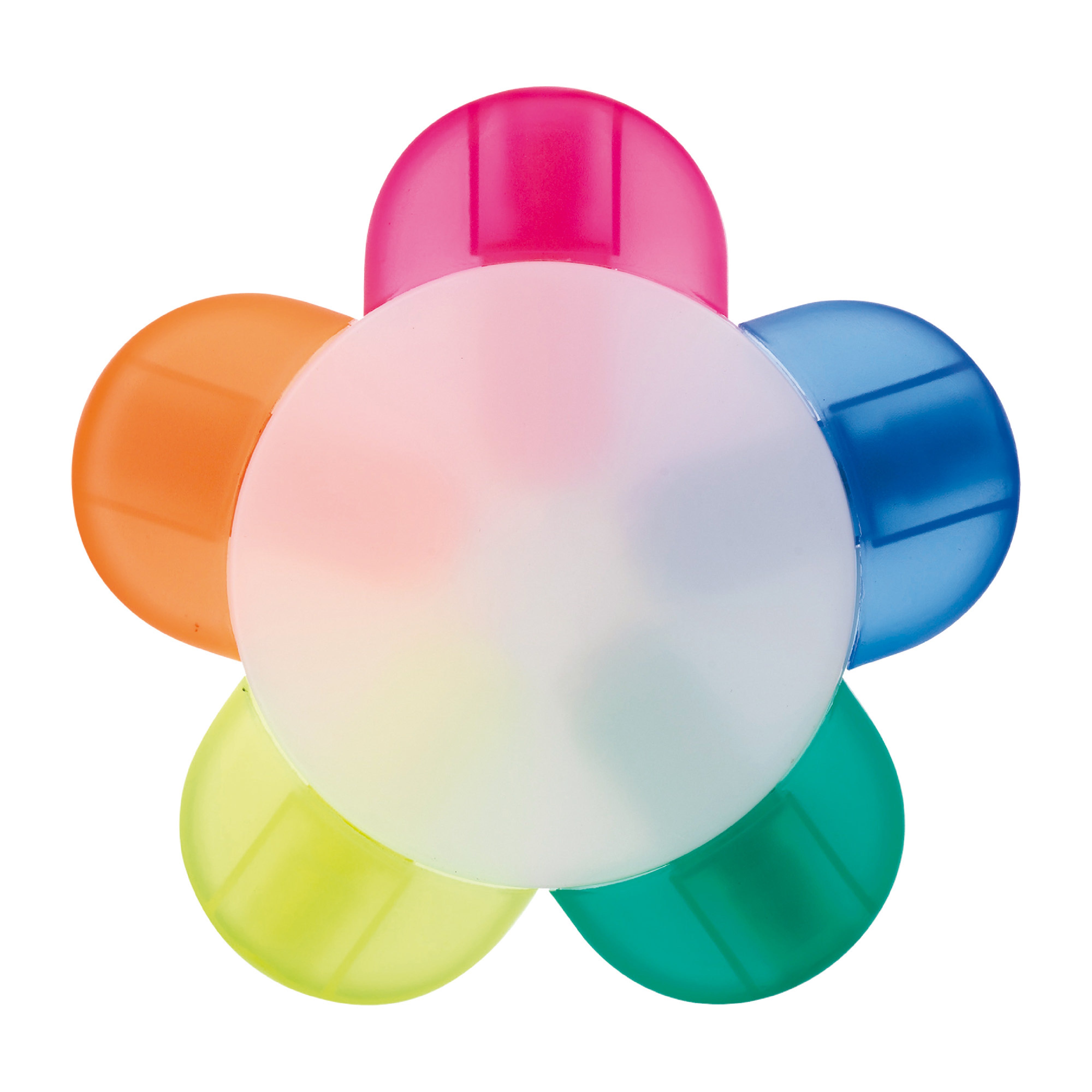 Blumen-Textmarker mit 5 Farben