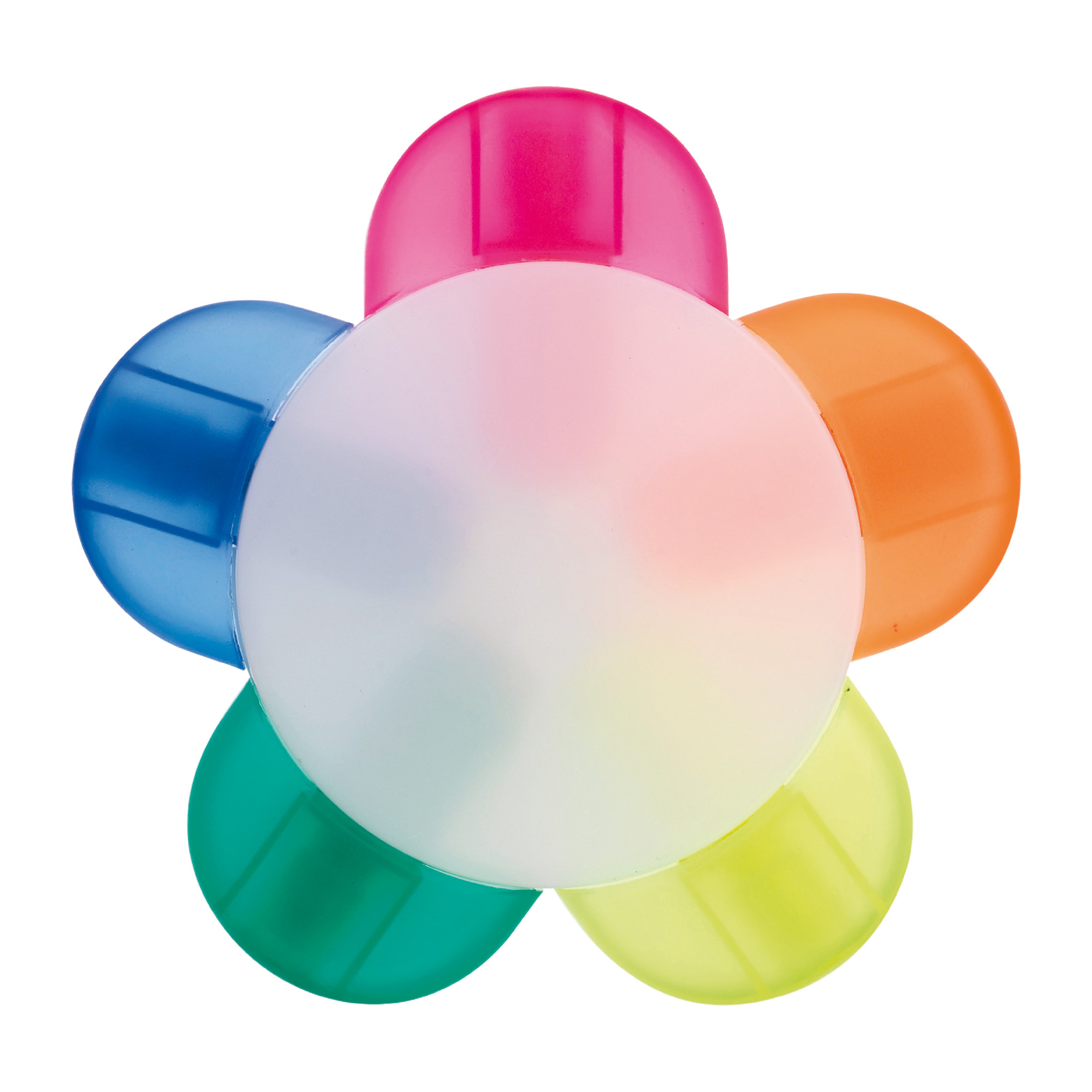 Blumen-Textmarker mit 5 Farben