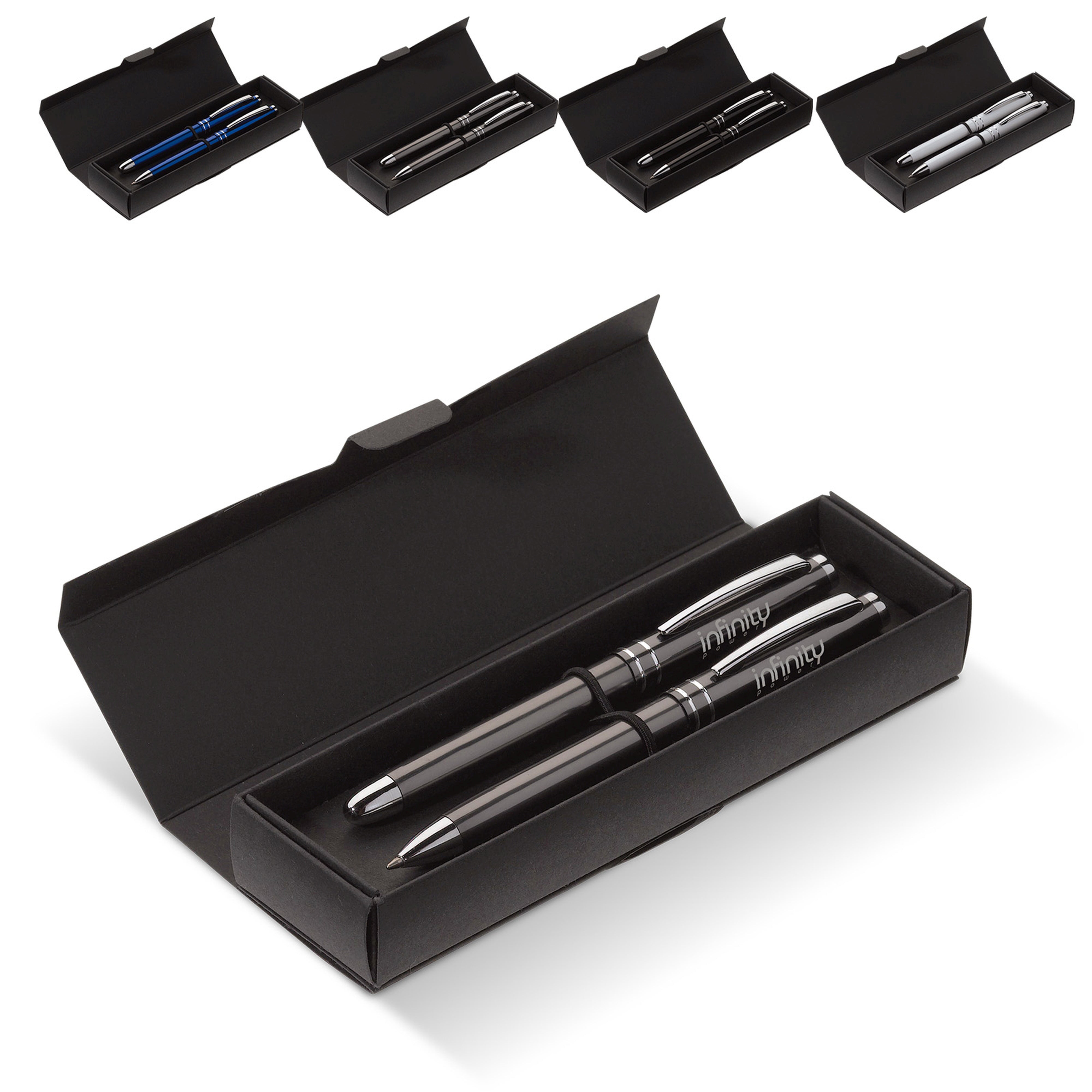 Metall Schreibset „Two Stripes“