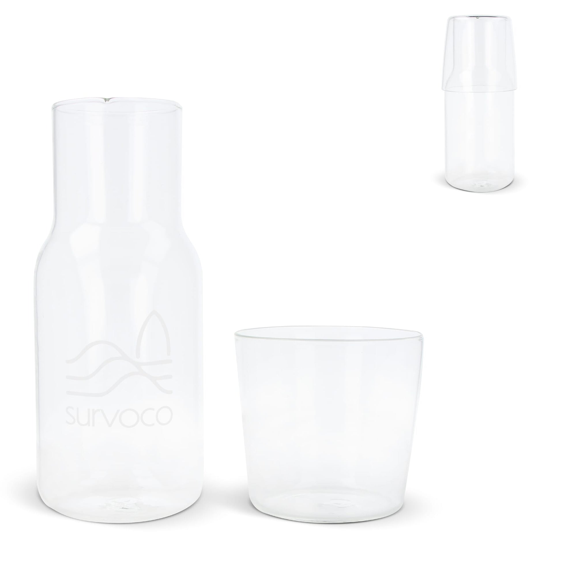 Karaffe 550ml und Trinkglas 250ml Set