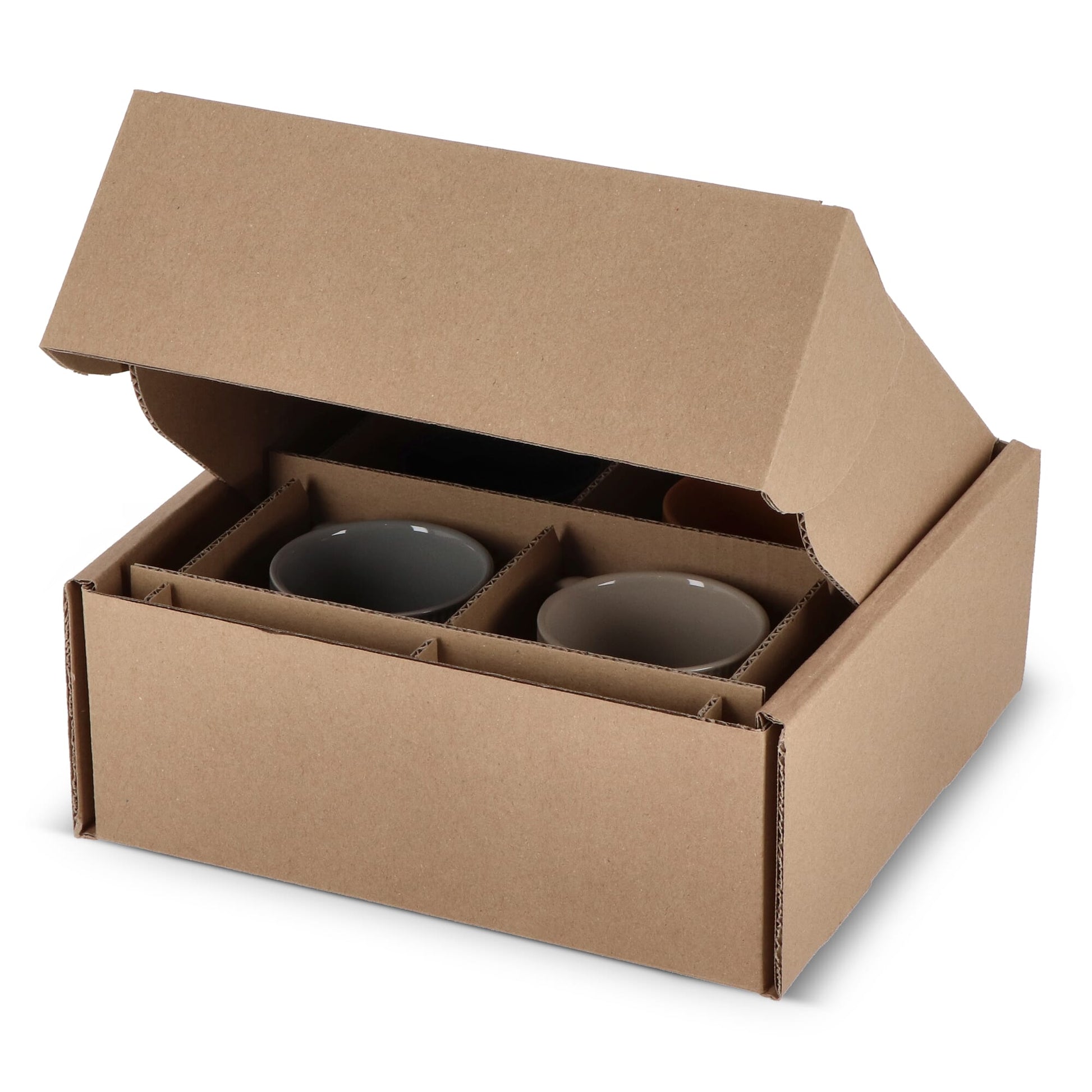 Individuelle Geschenkverpackung für 4 Tassen 24.3 x 24.3 x 9.9 cm
