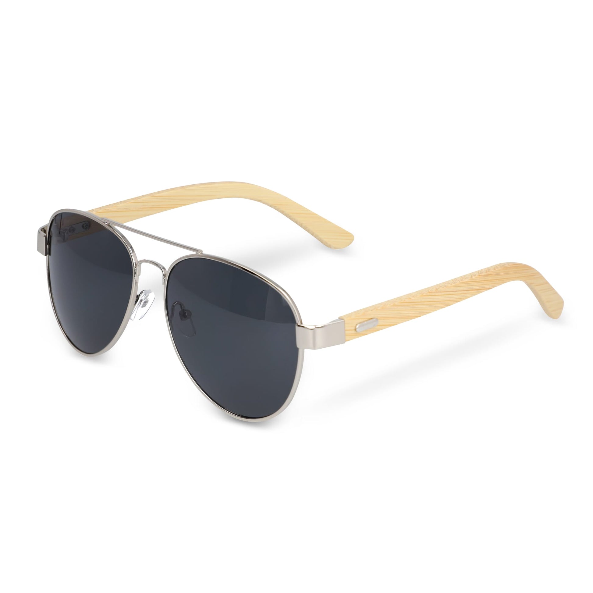 Piloten Sonnenbrille mit Bambus Bügeln