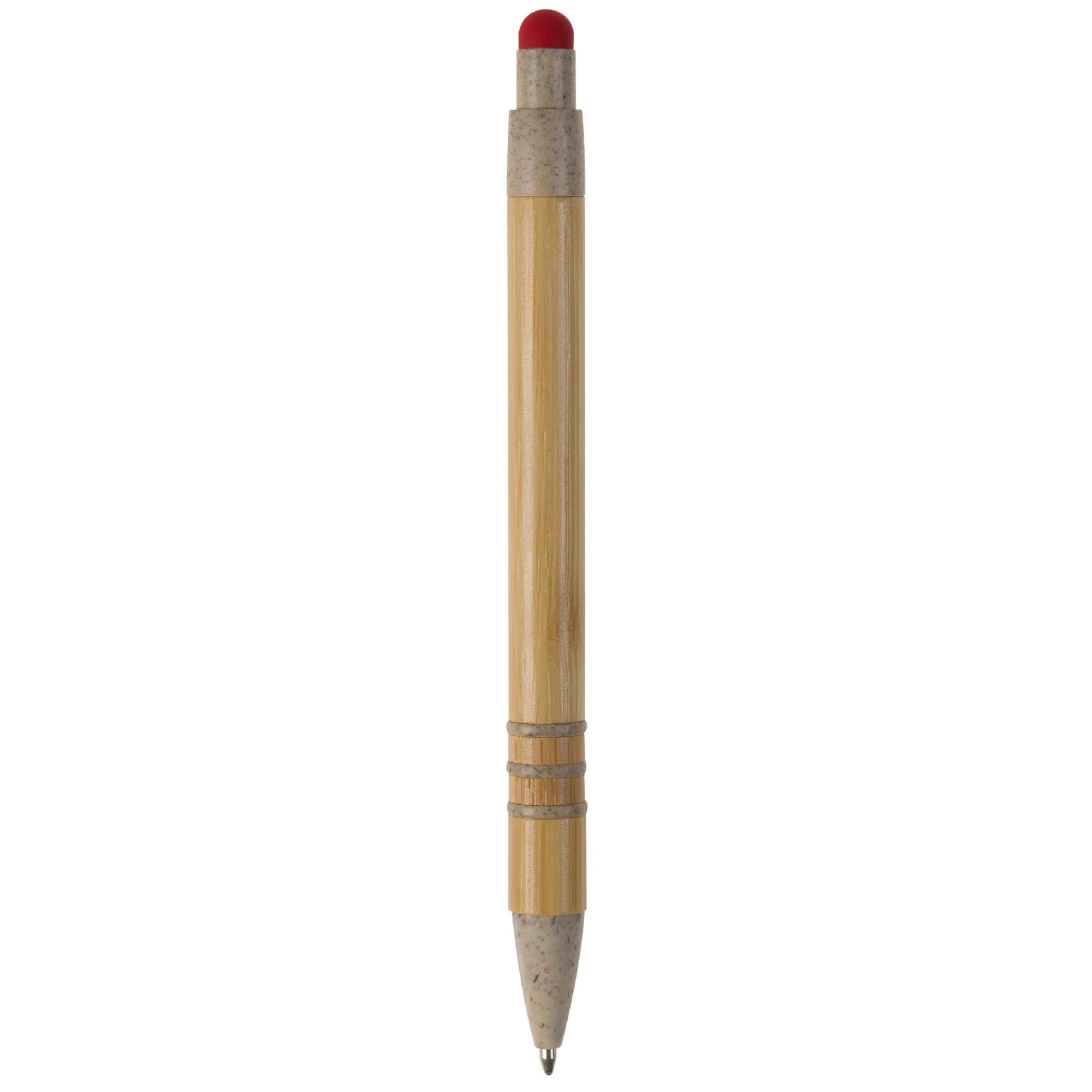 Kugelschreiber Bambus mit Touchpen und Weizenstroh Elementen