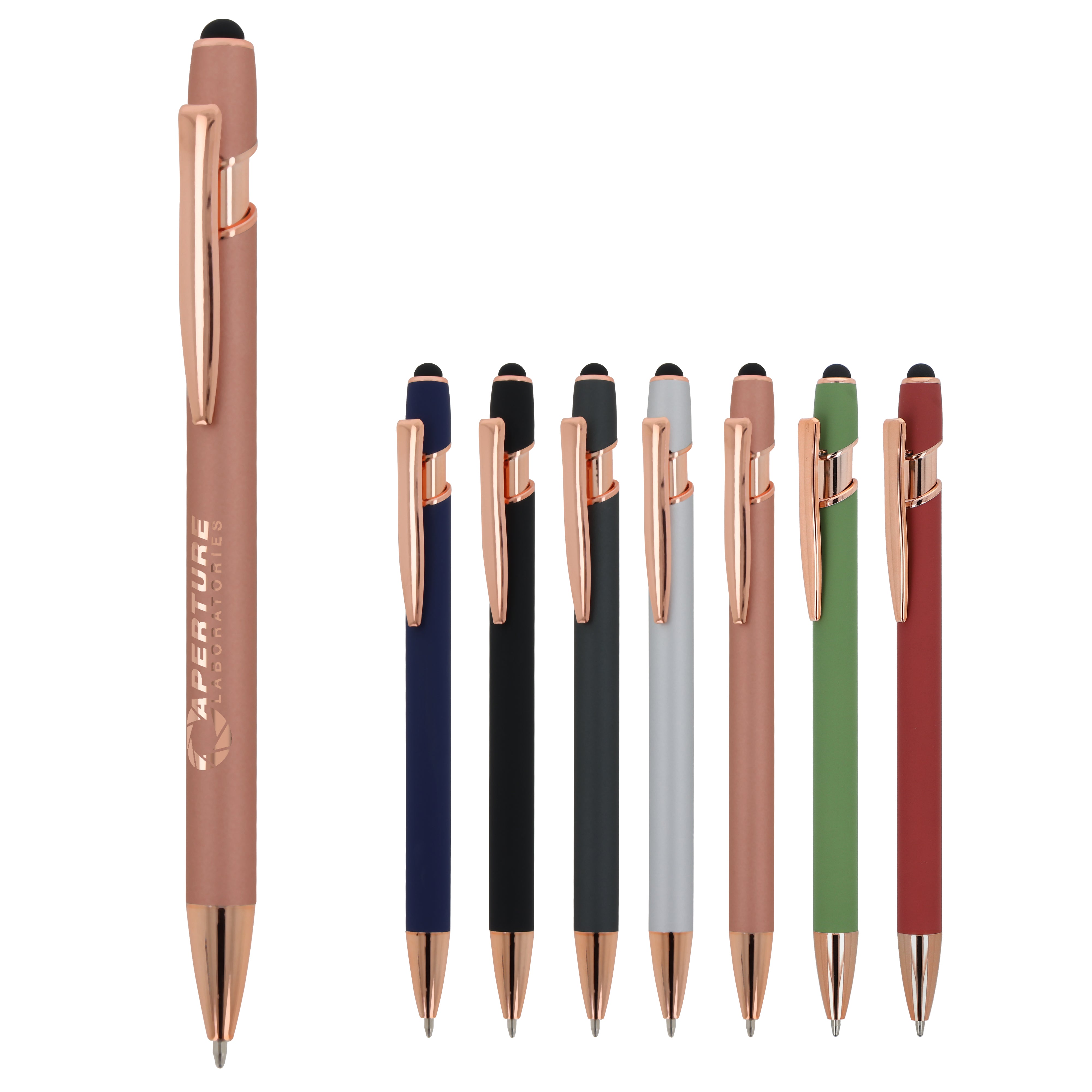 PARIS Deluxe Metall Kugelschreiber Soft Touch mit Stylus