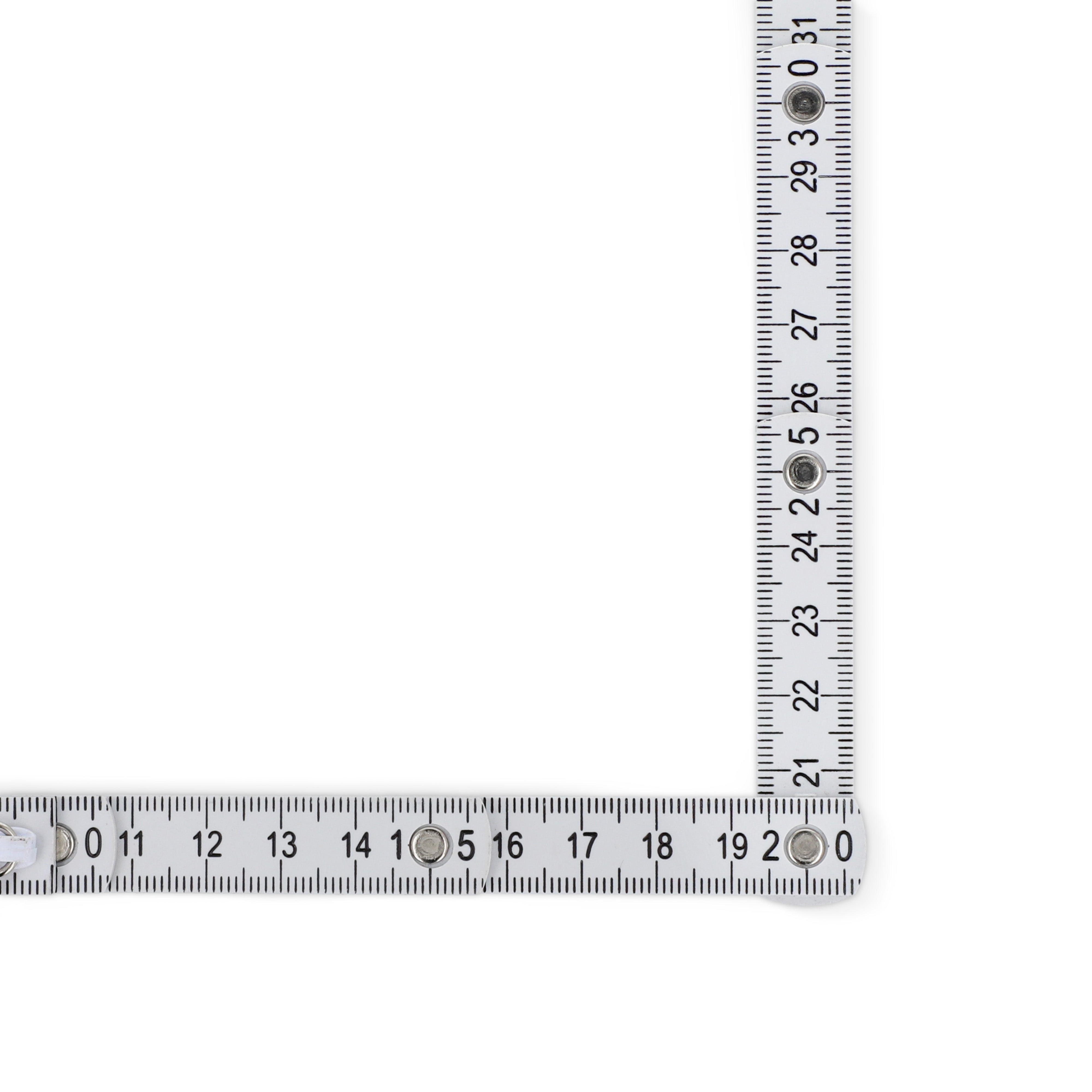 Kalibrierter Mini-Zollstock 0,5 m mit Schlüsselring