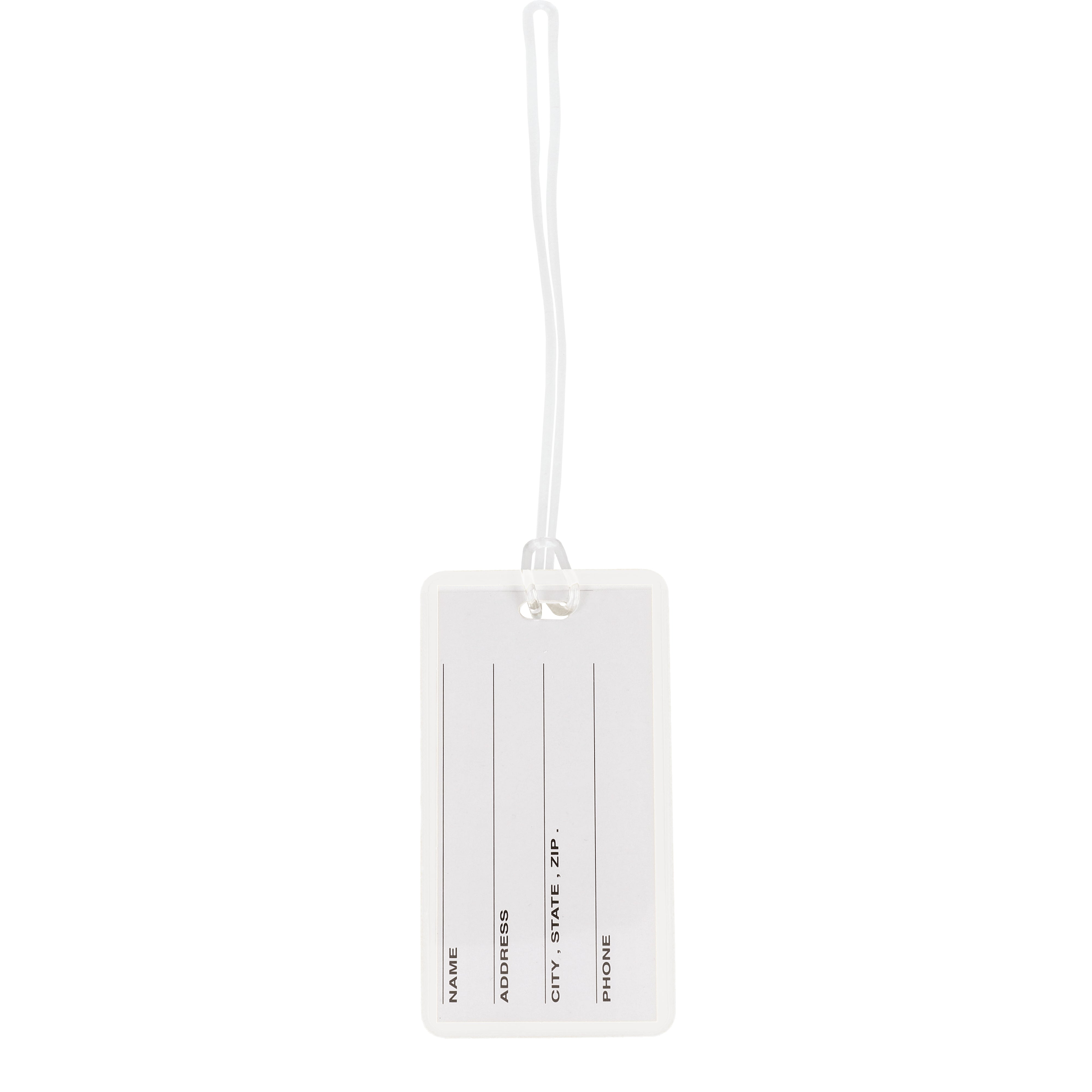 Kofferanhänger PVC mit Adressfeld