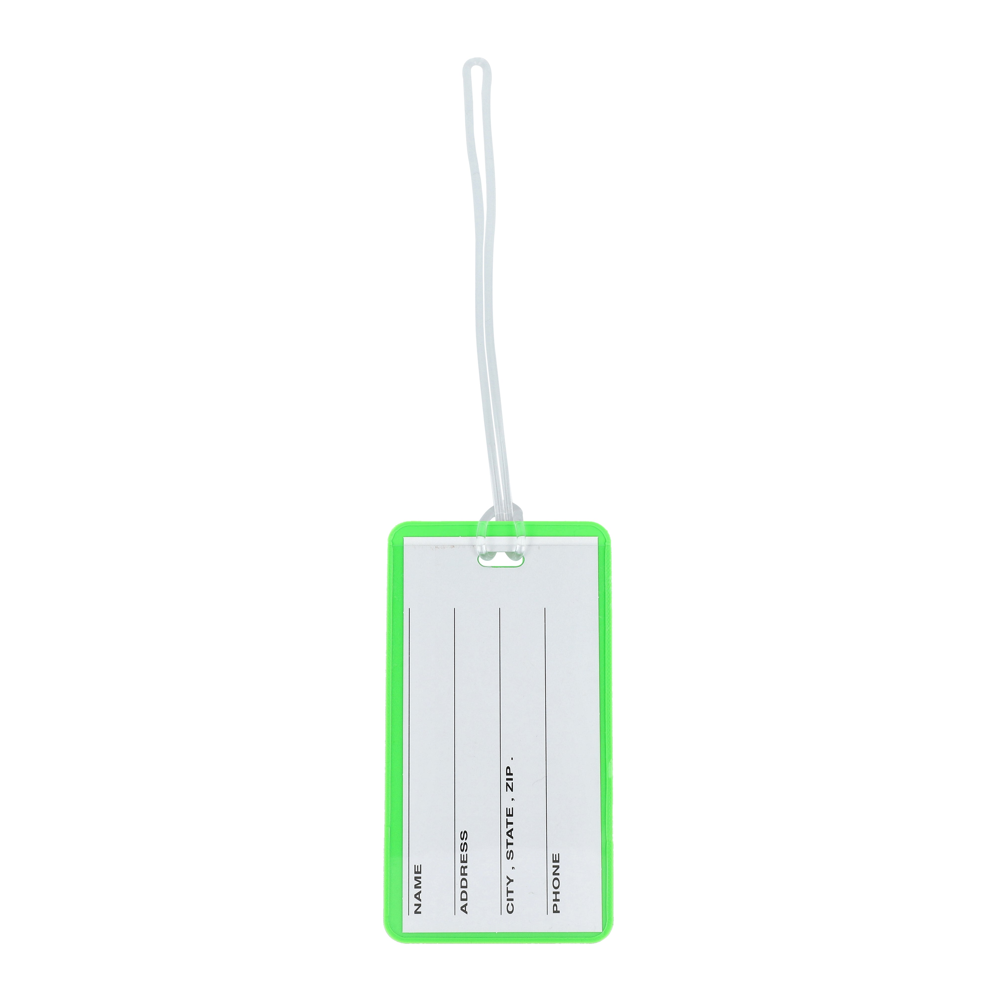 Kofferanhänger PVC mit Adressfeld