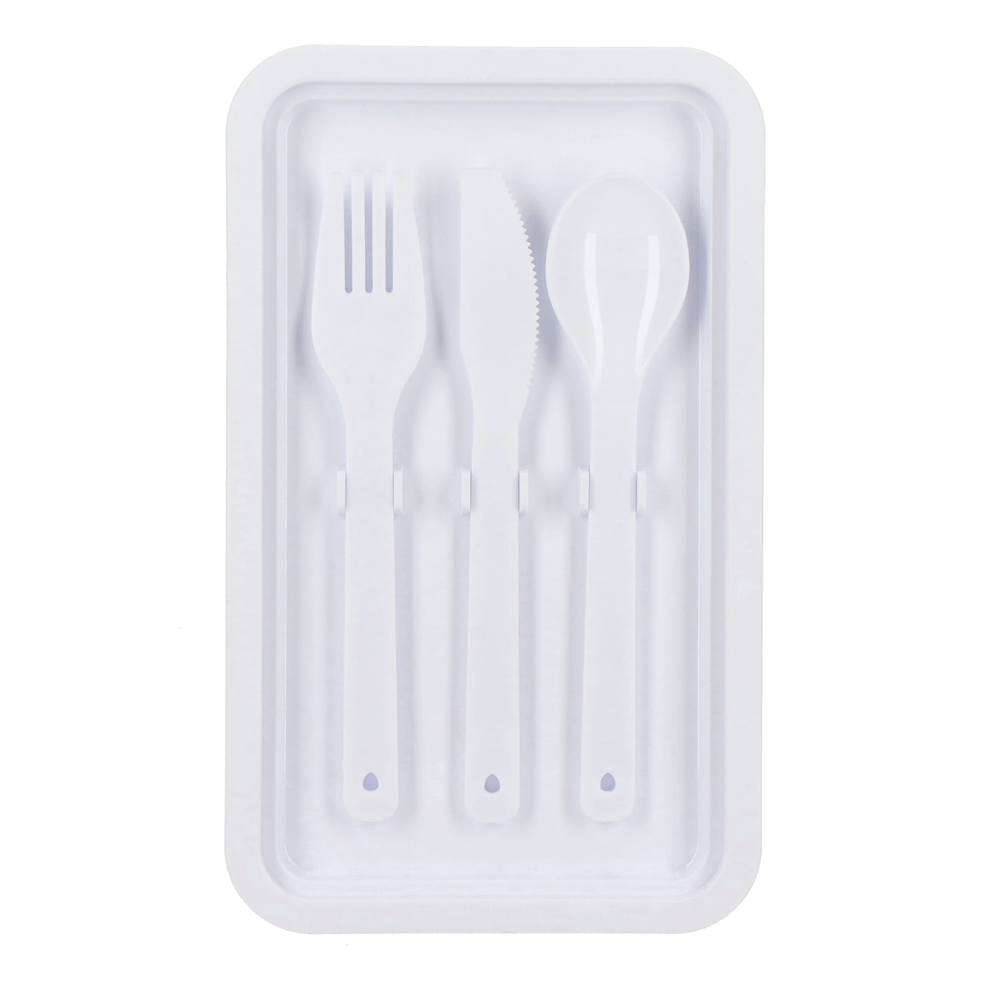 Doppelte Lunchbox mit Besteck