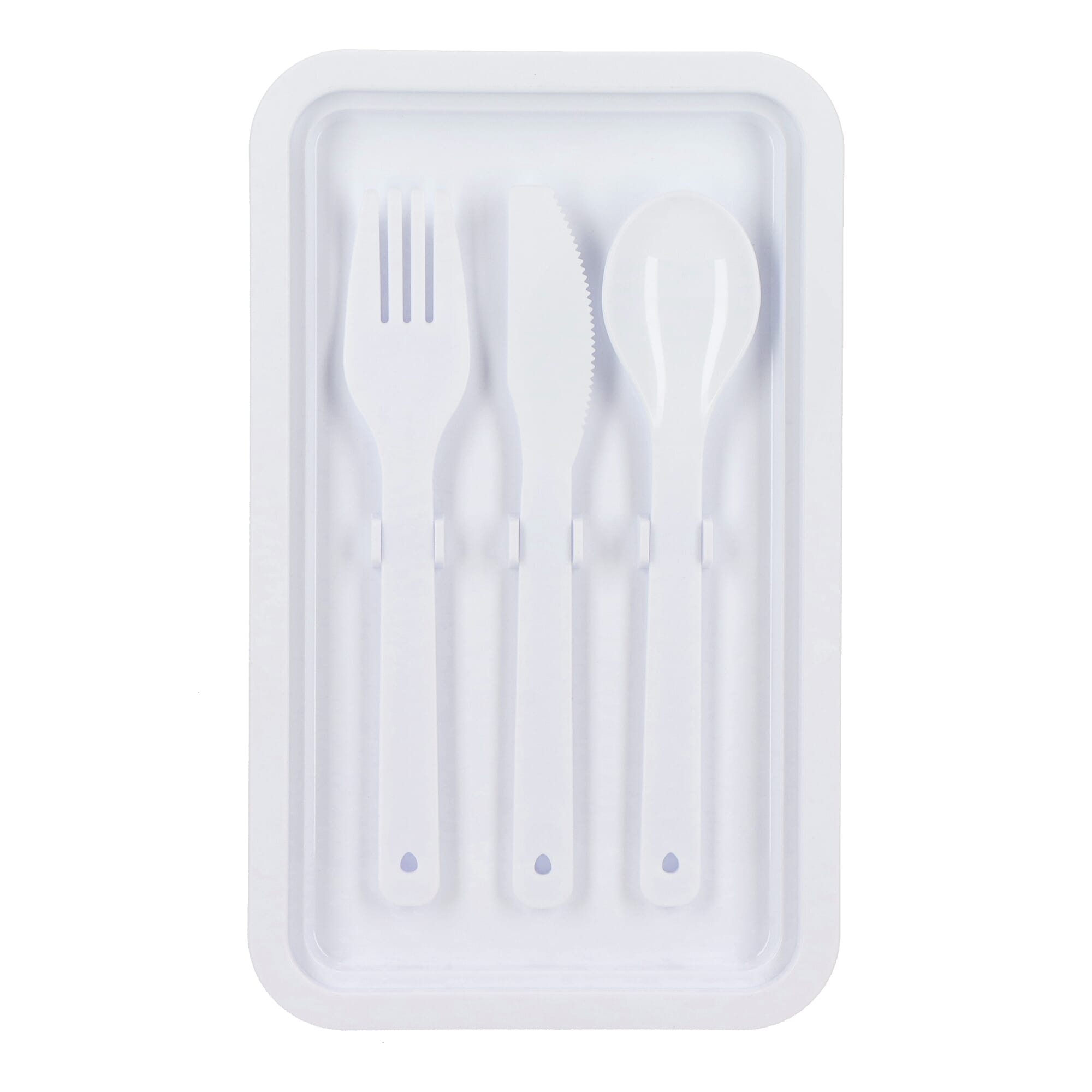 Doppelte Lunchbox mit Besteck