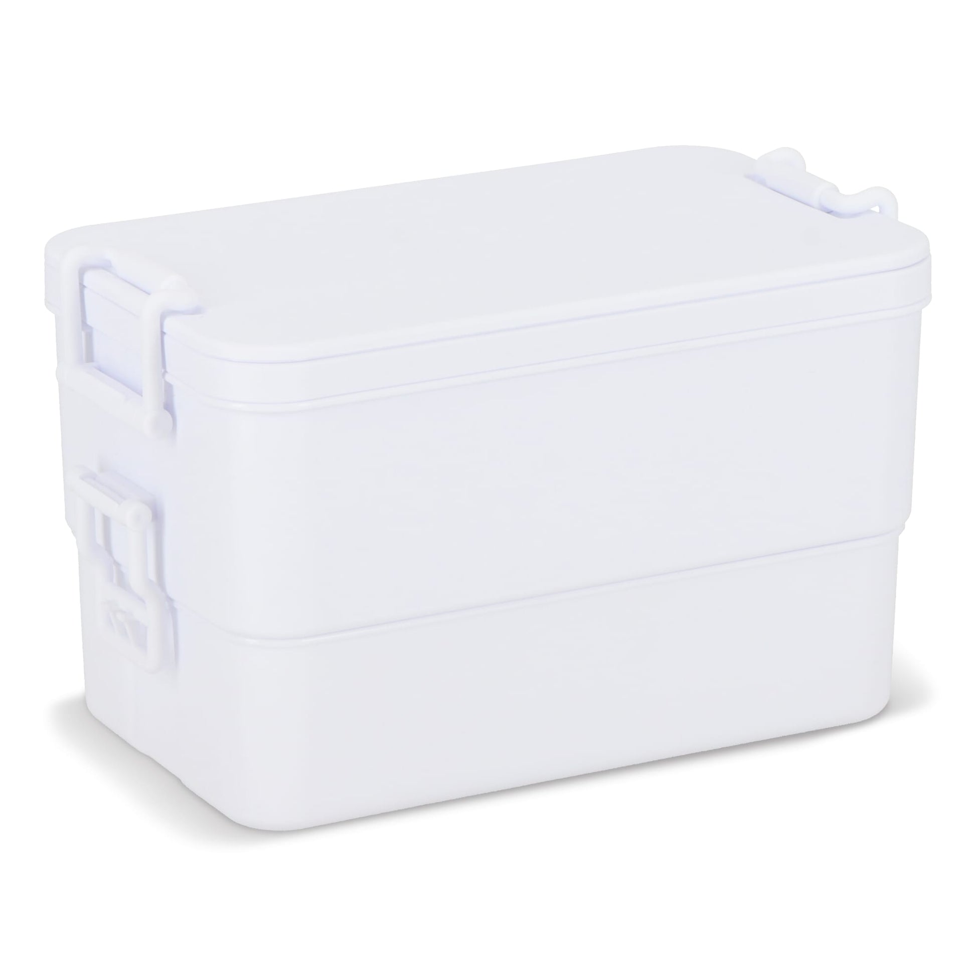 Doppelte Lunchbox mit Besteck