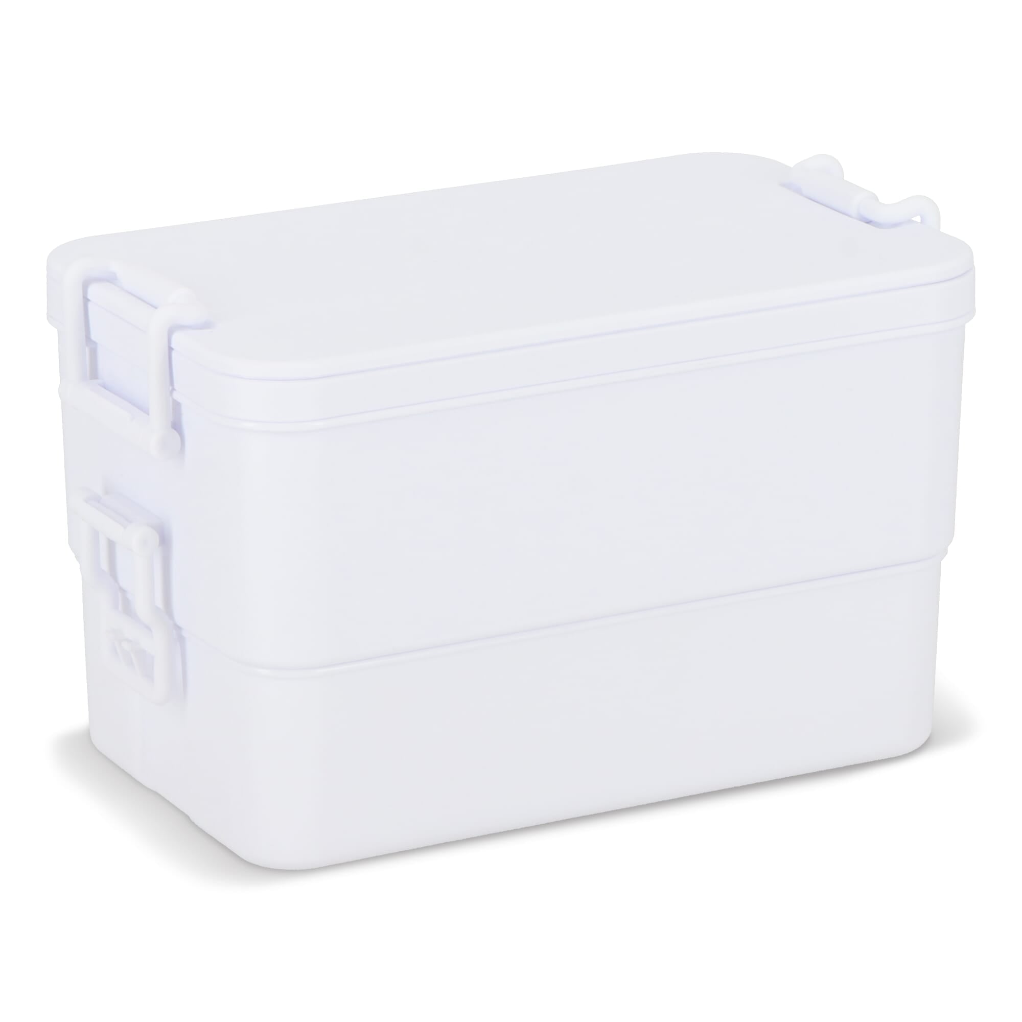Doppelte Lunchbox mit Besteck