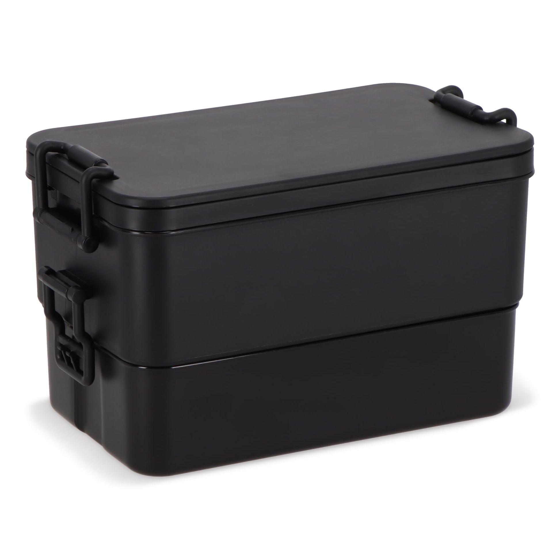 Doppelte Lunchbox mit Besteck