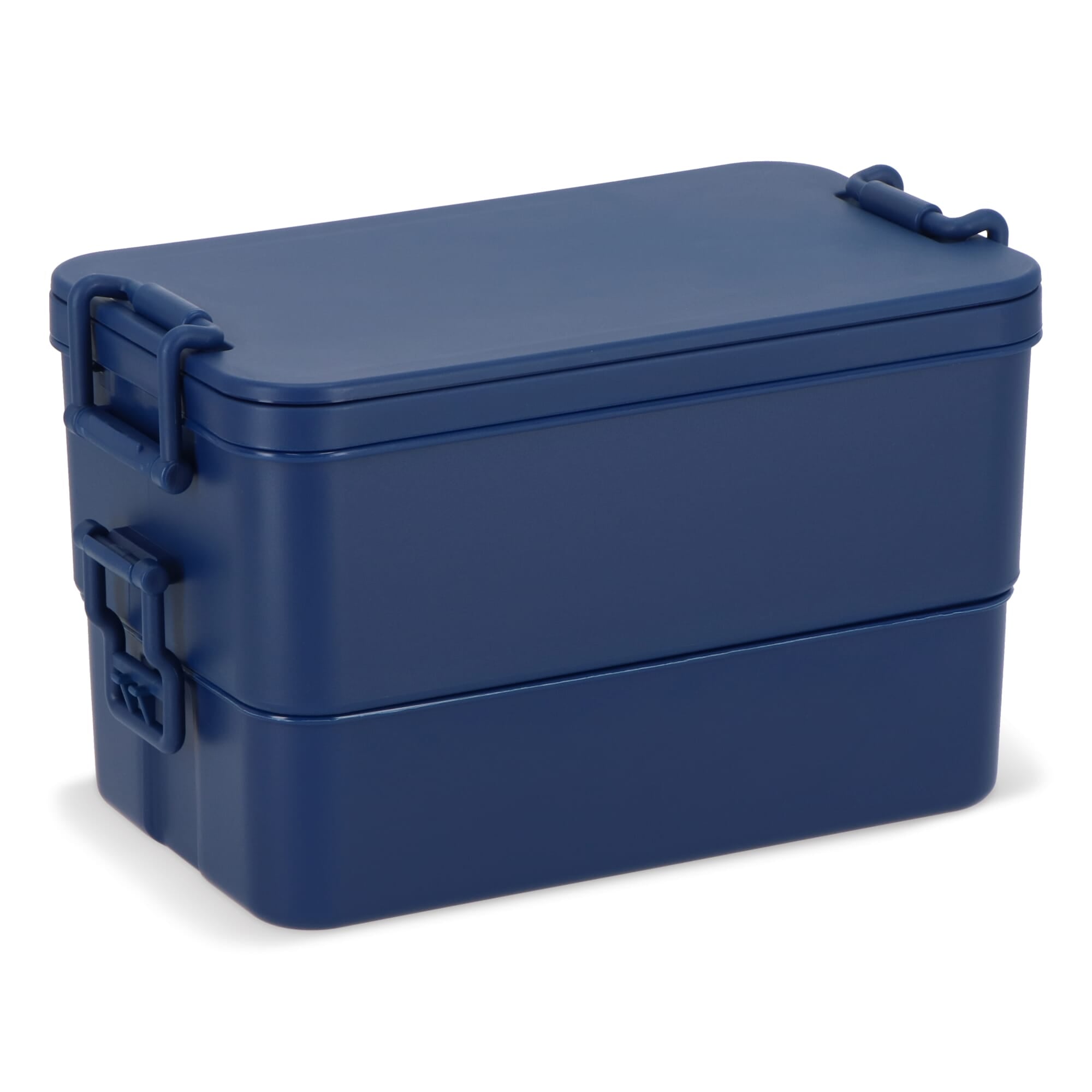 Doppelte Lunchbox mit Besteck