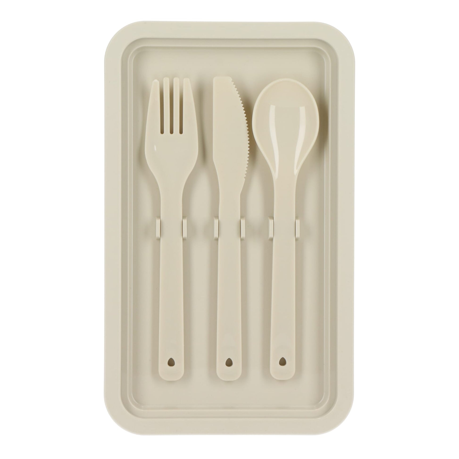 Doppelte Lunchbox mit Besteck