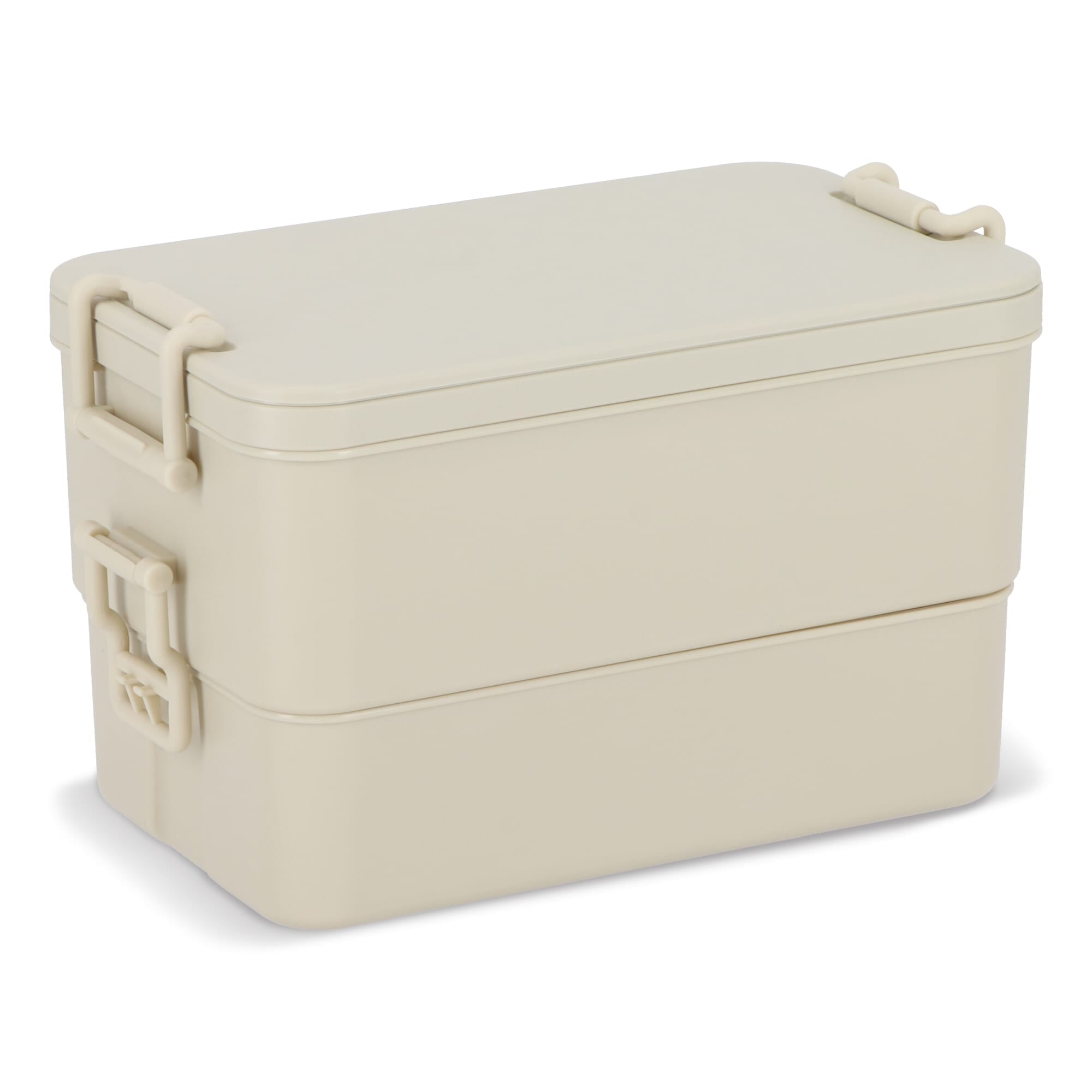 Doppelte Lunchbox mit Besteck