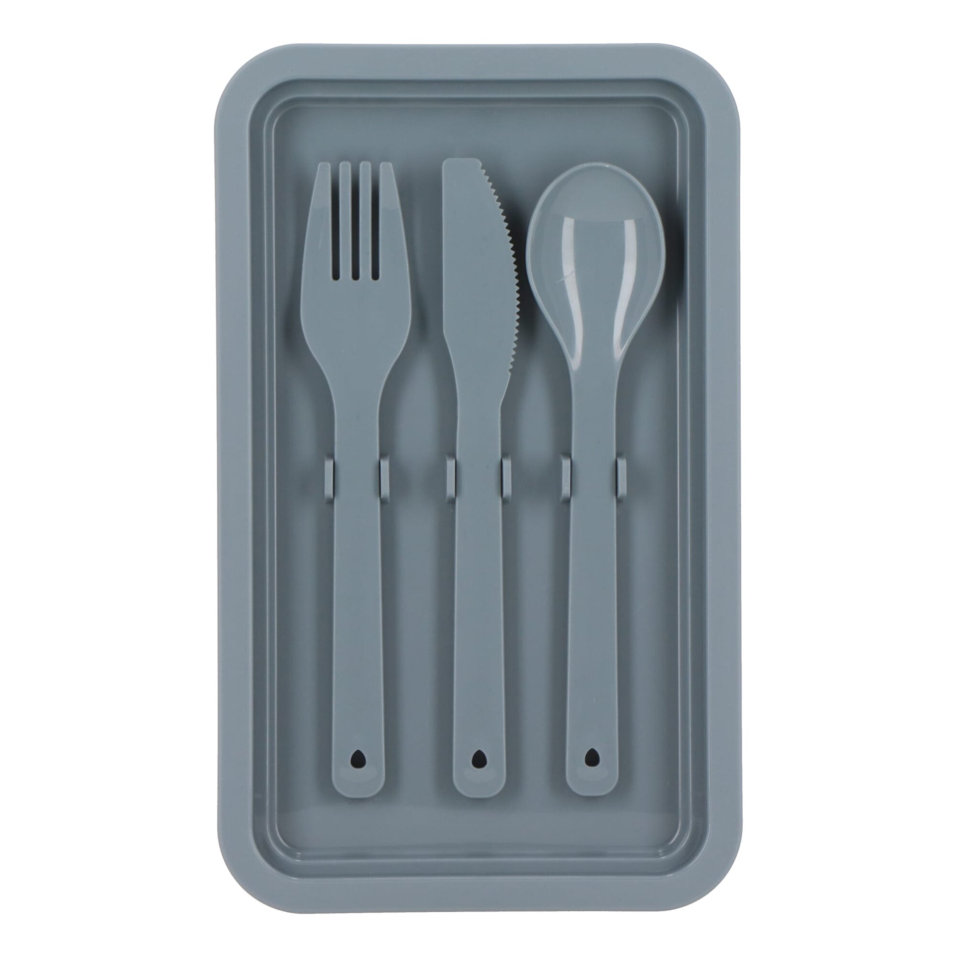 Doppelte Lunchbox mit Besteck
