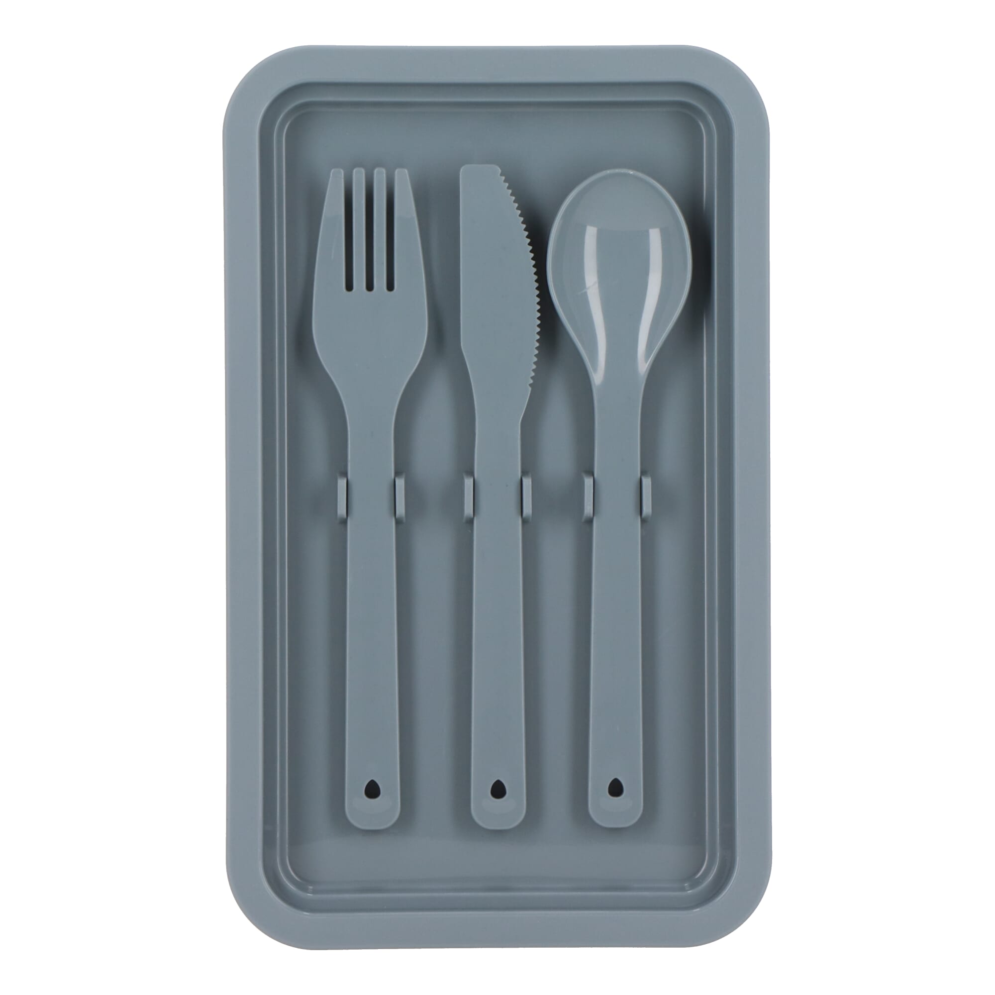 Doppelte Lunchbox mit Besteck