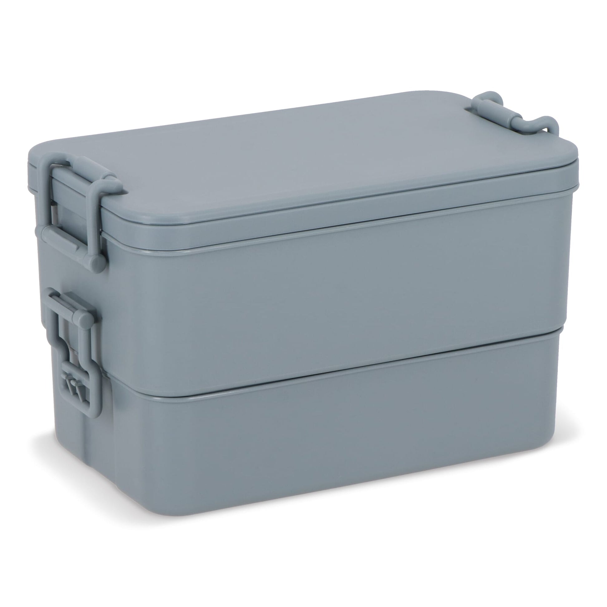 Doppelte Lunchbox mit Besteck
