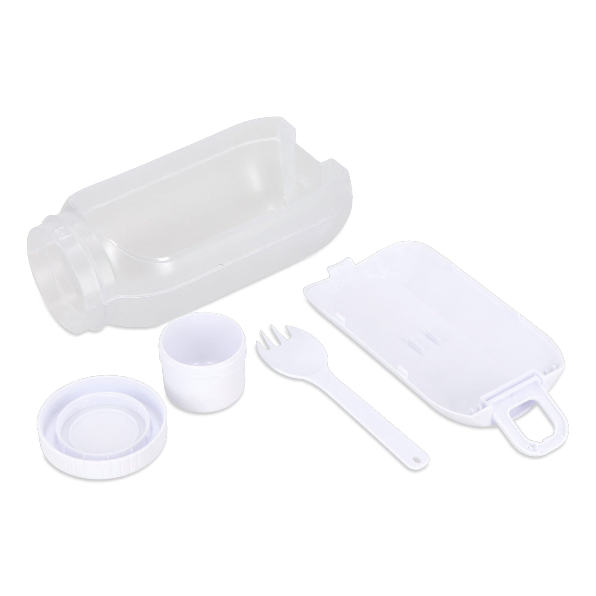 All-in-One-Lunchbox mit Soßenfach und Löffel-Gabel