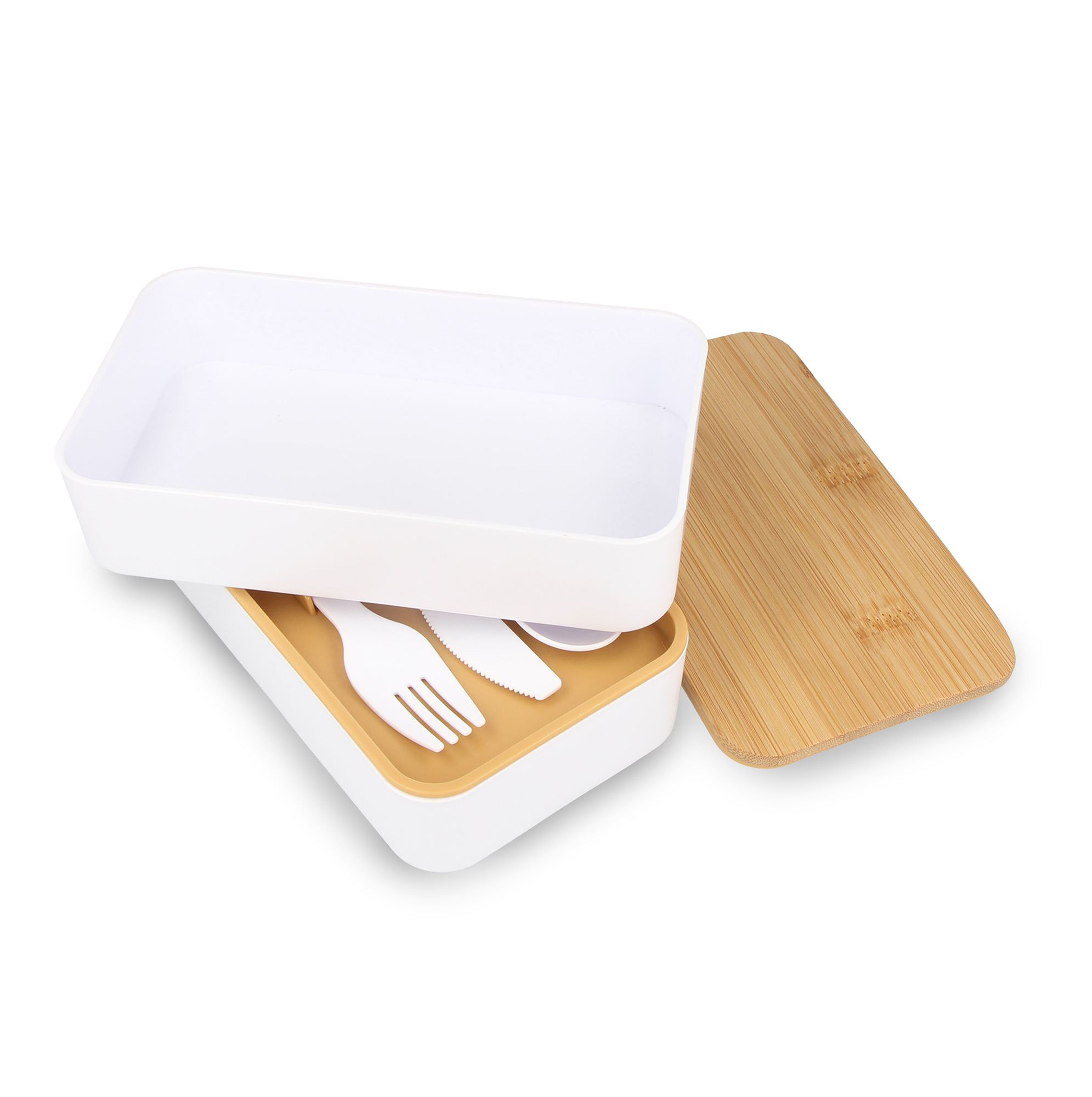 Lunchbox Bento aus recyceltem PP & Bambus